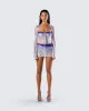 Vanessa Purple Sequin Knit Set sold by Finesse