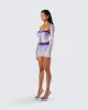 Vanessa Purple Sequin Knit Set sold by Finesse