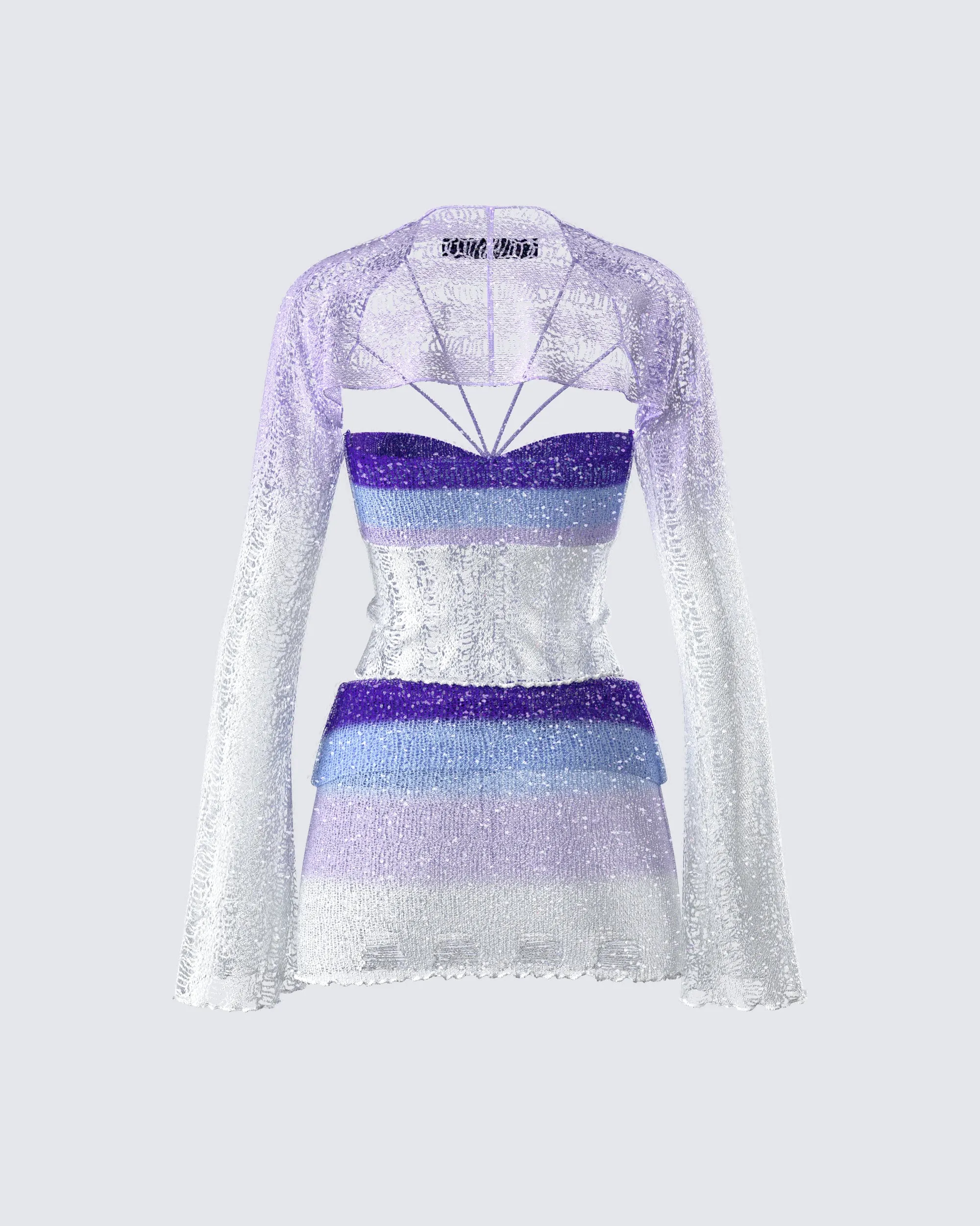 Vanessa Purple Sequin Knit Set sold by Finesse product image thumbnail 3
