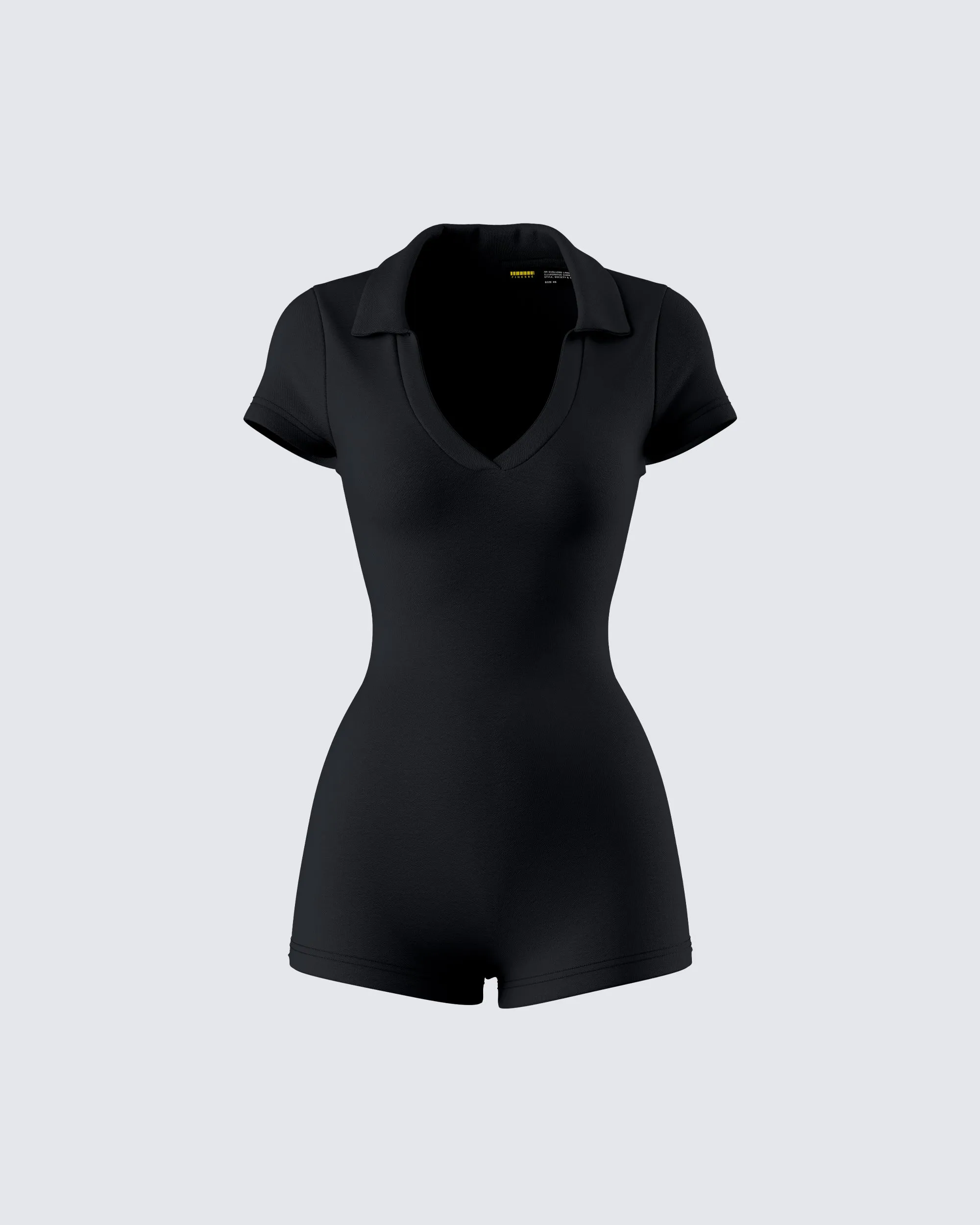 Jeanie Black Knit Romper sold by Finesse