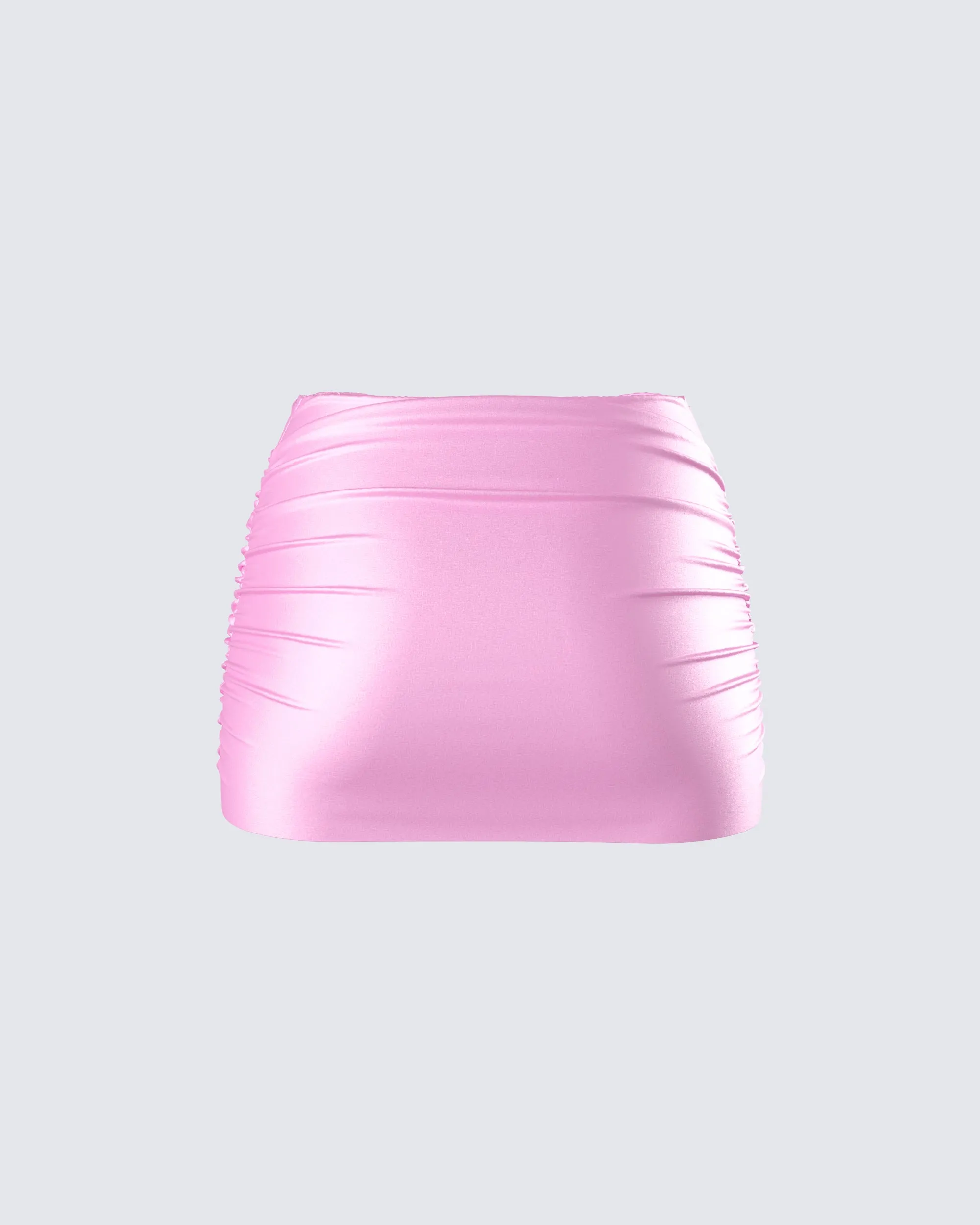 Rivi Pink Satin Micro Mini Skirt sold by Finesse product image thumbnail 3