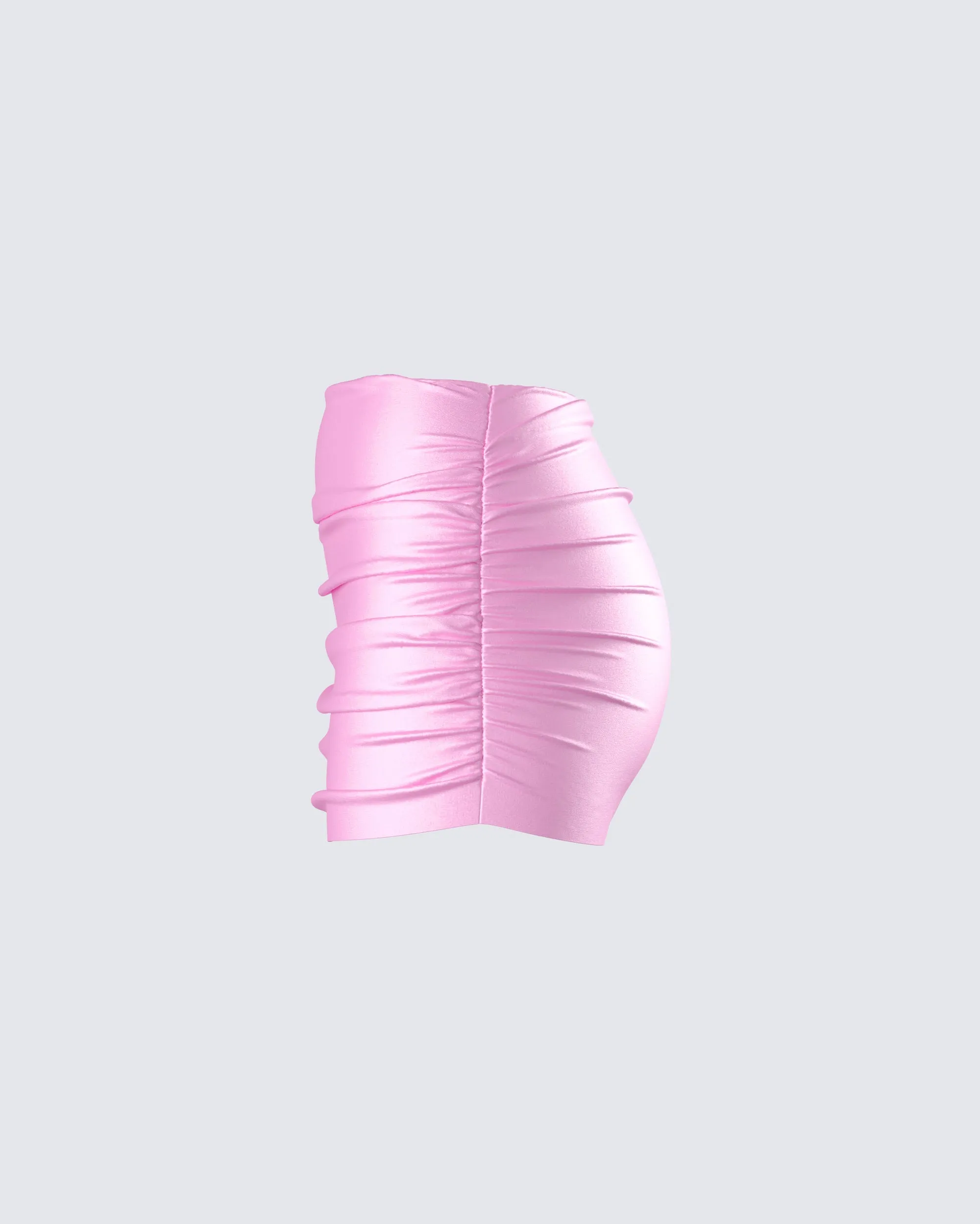 Rivi Pink Satin Micro Mini Skirt sold by Finesse product image thumbnail 2