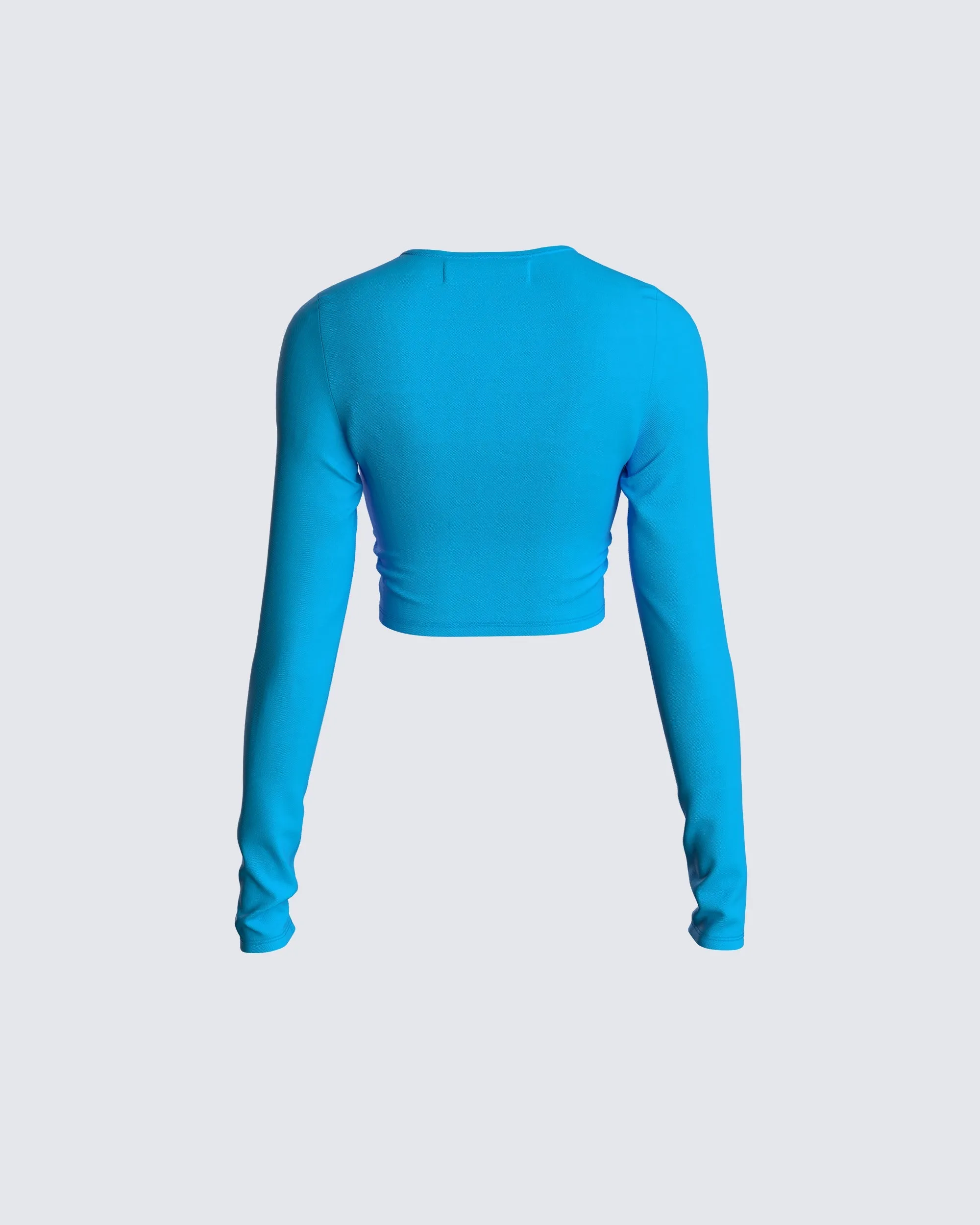 Selina Blue Cut Out Top sold by Finesse product image thumbnail 3
