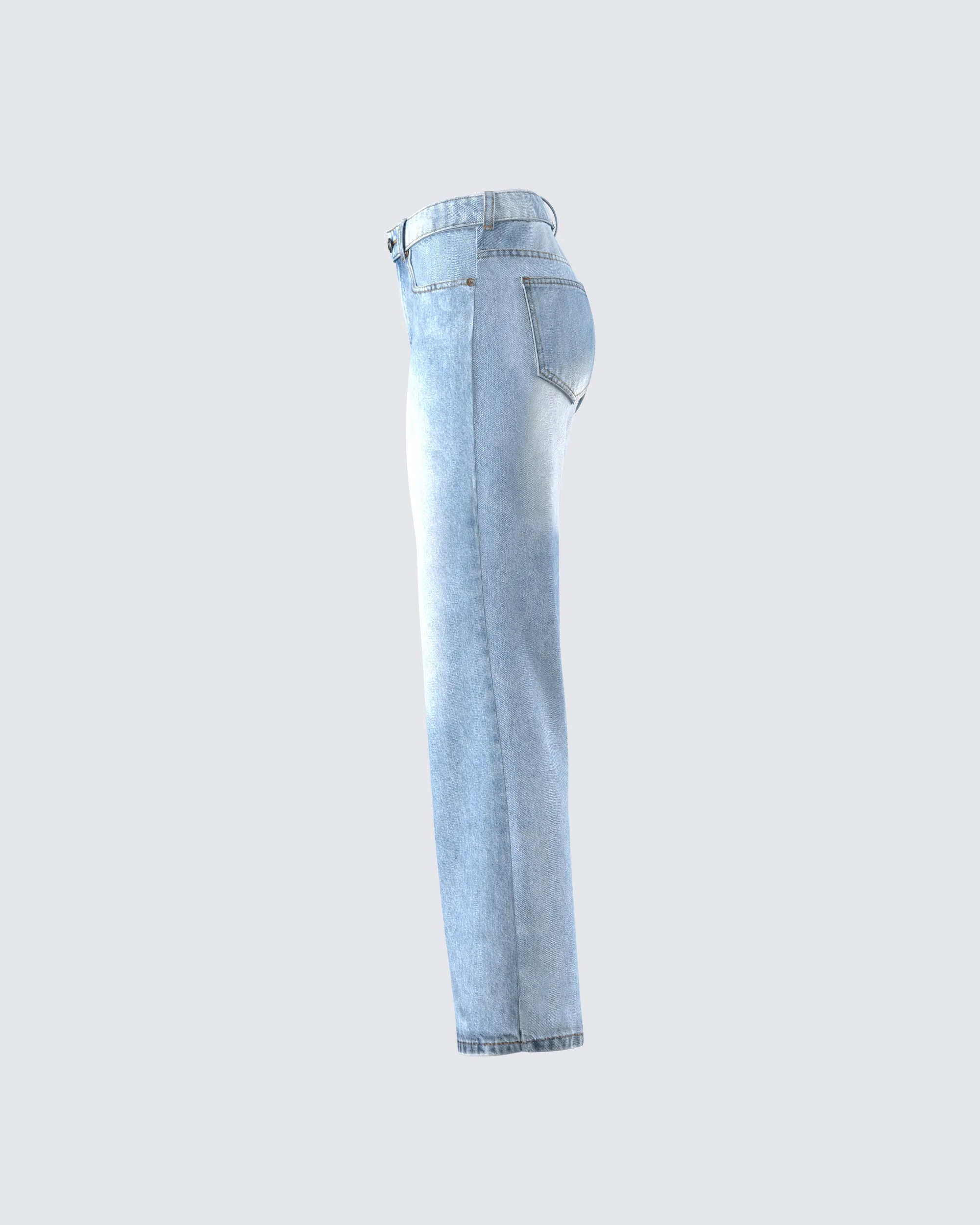 Achara Blue Denim Low Rise Jean sold by Finesse product image thumbnail 2