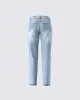 Achara Blue Denim Low Rise Jean sold by Finesse