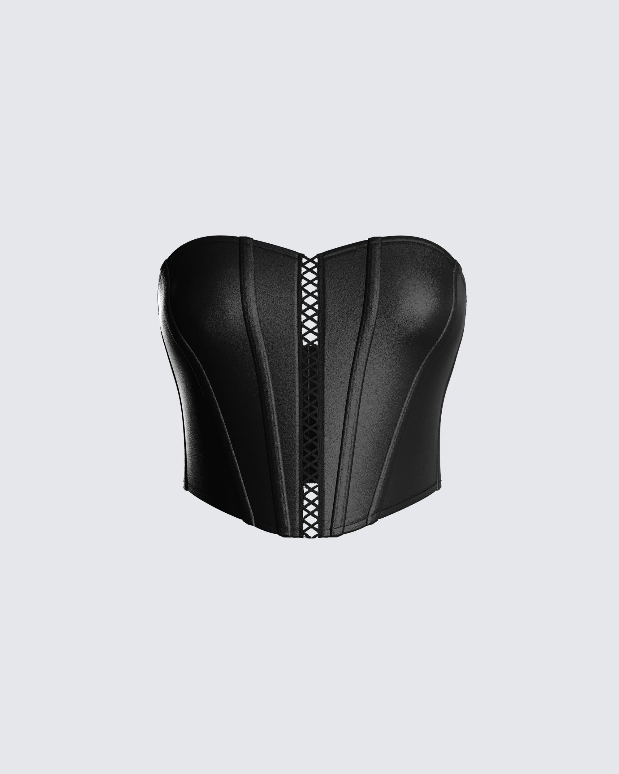 Alanis Black Corset Top sold by Finesse