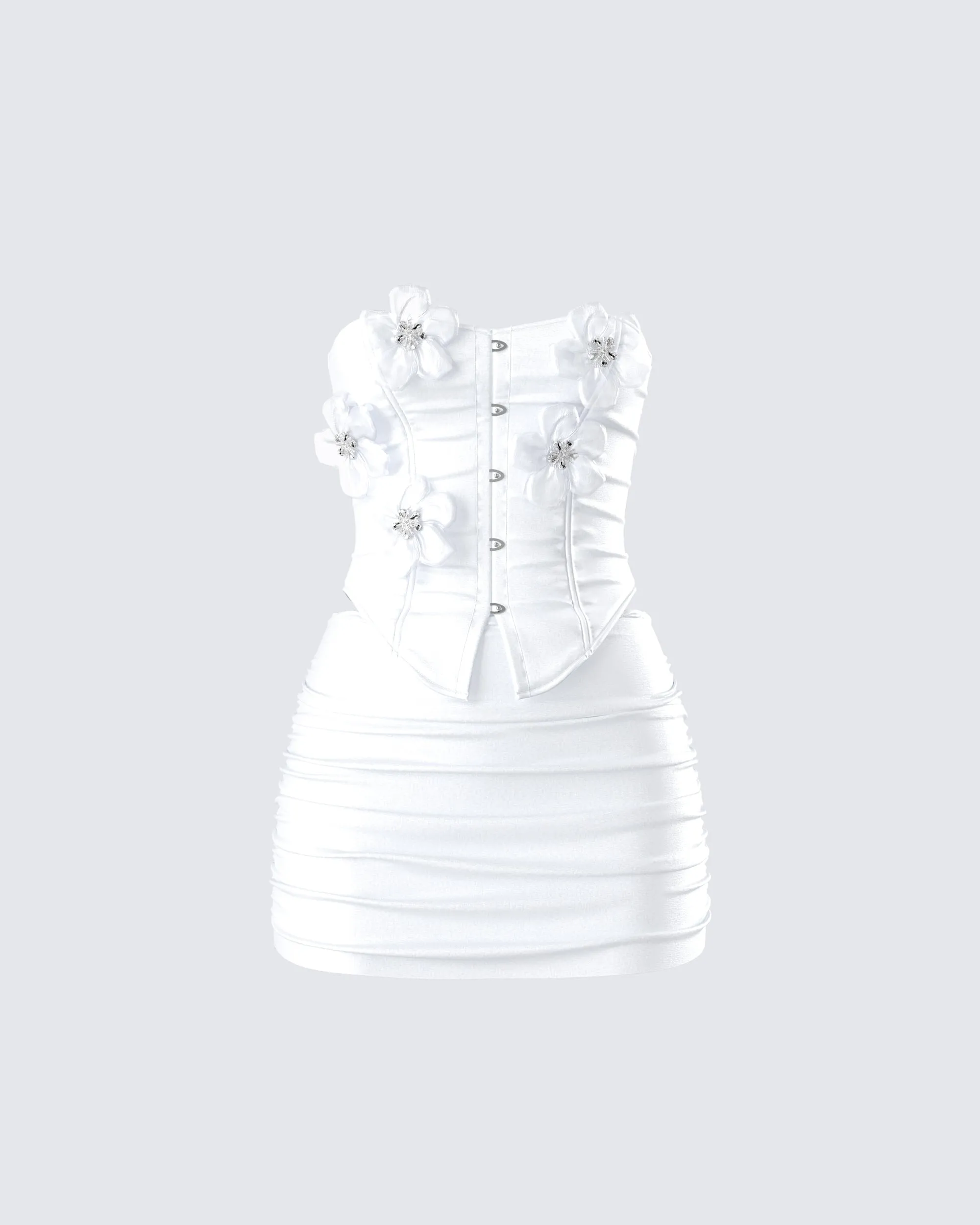 Rivi White Flower Corset Set sold by Finesse