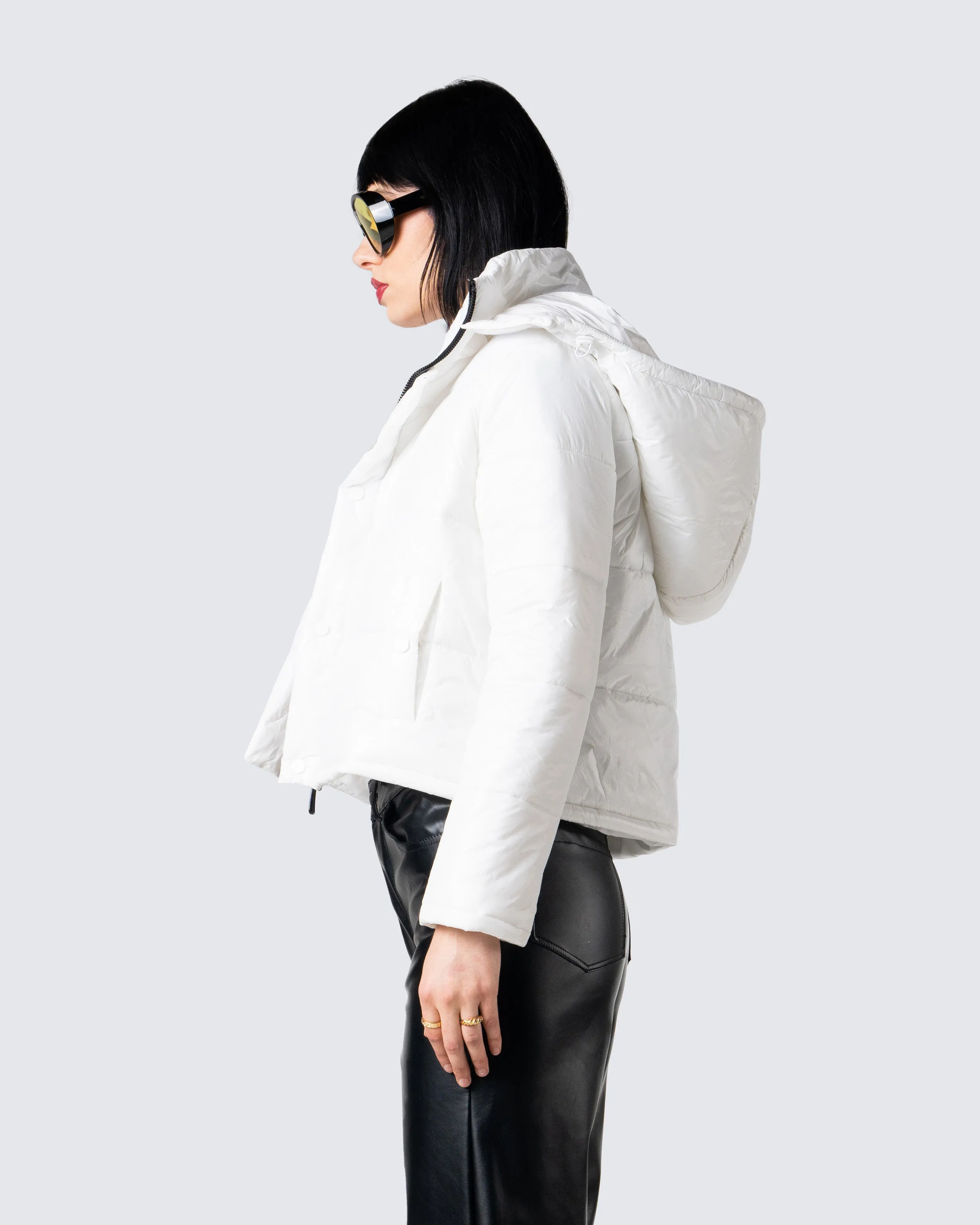 Deandra White Puffer Jacket sold by Finesse product image thumbnail 5