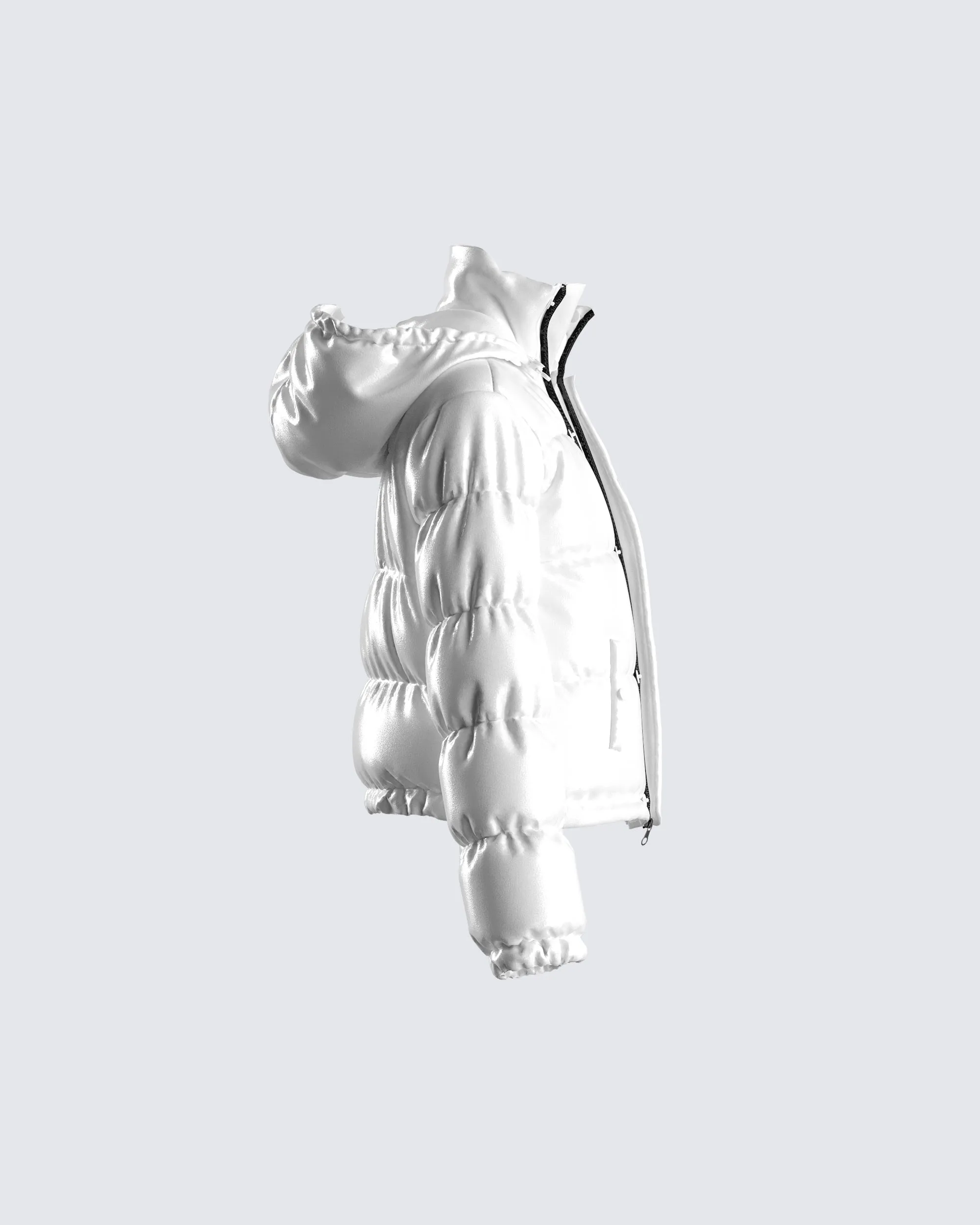 Deandra White Puffer Jacket sold by Finesse product image thumbnail 2