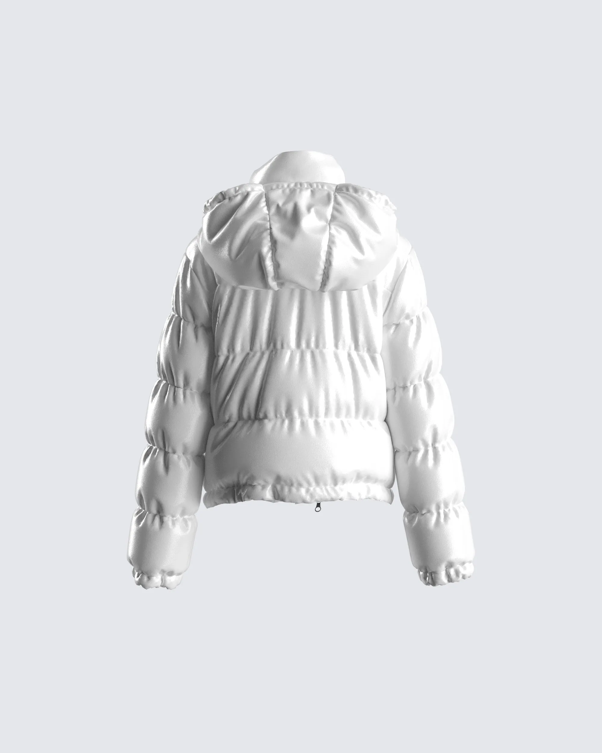 Deandra White Puffer Jacket sold by Finesse product image thumbnail 3
