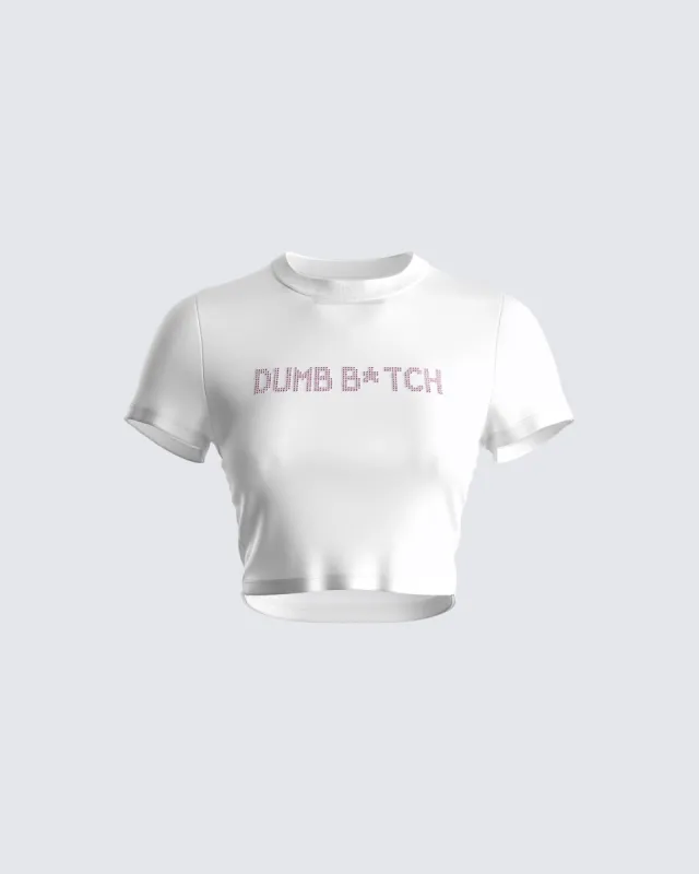 Imogene White Jersey Graphic Top sold by Finesse