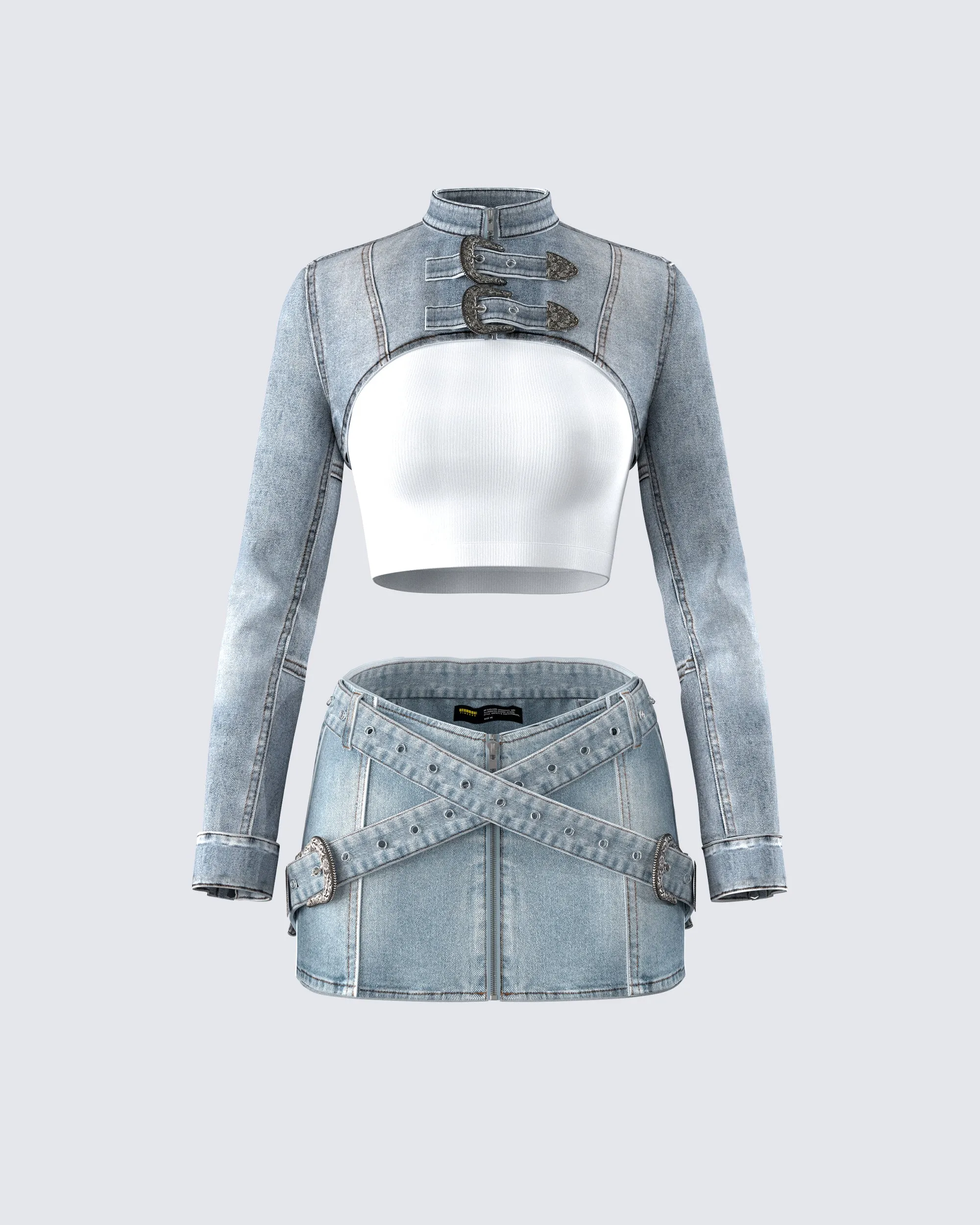 Eirene Denim Set sold by Finesse