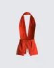 Miriam Red Knit Halter Top sold by Finesse