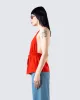 Miriam Red Knit Halter Top sold by Finesse