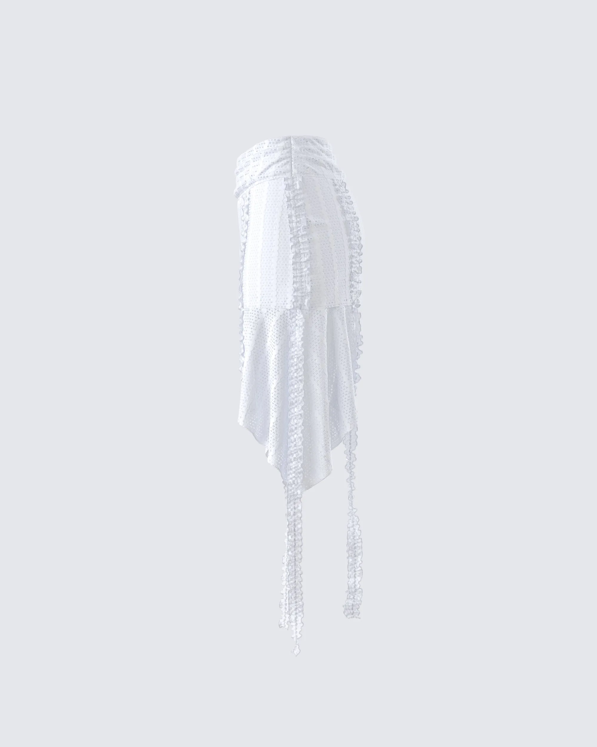 Landry White Ruffle Skirt sold by Finesse product image thumbnail 2