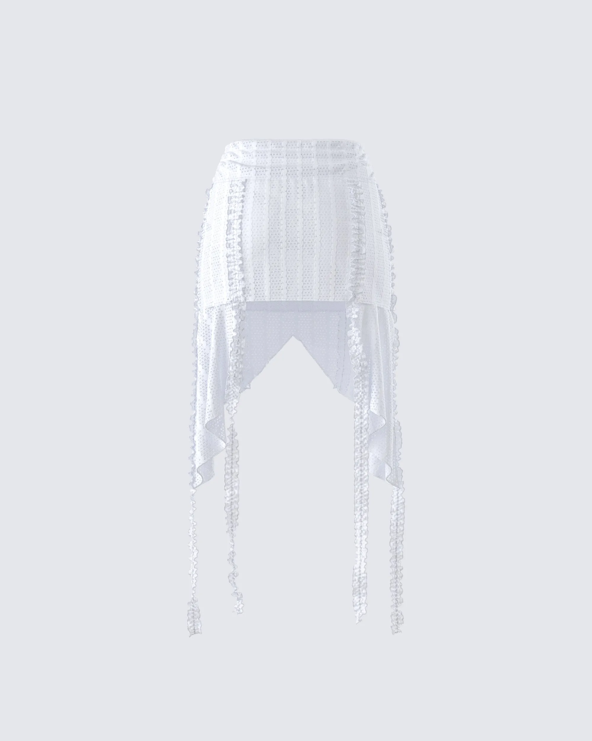 Landry White Ruffle Skirt sold by Finesse product image thumbnail 3