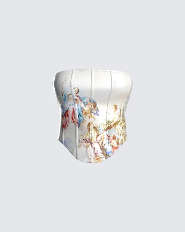 Annalise Natural Multi Corset sold by Finesse