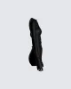 Pam Black Mini Dress & Gloves sold by Finesse