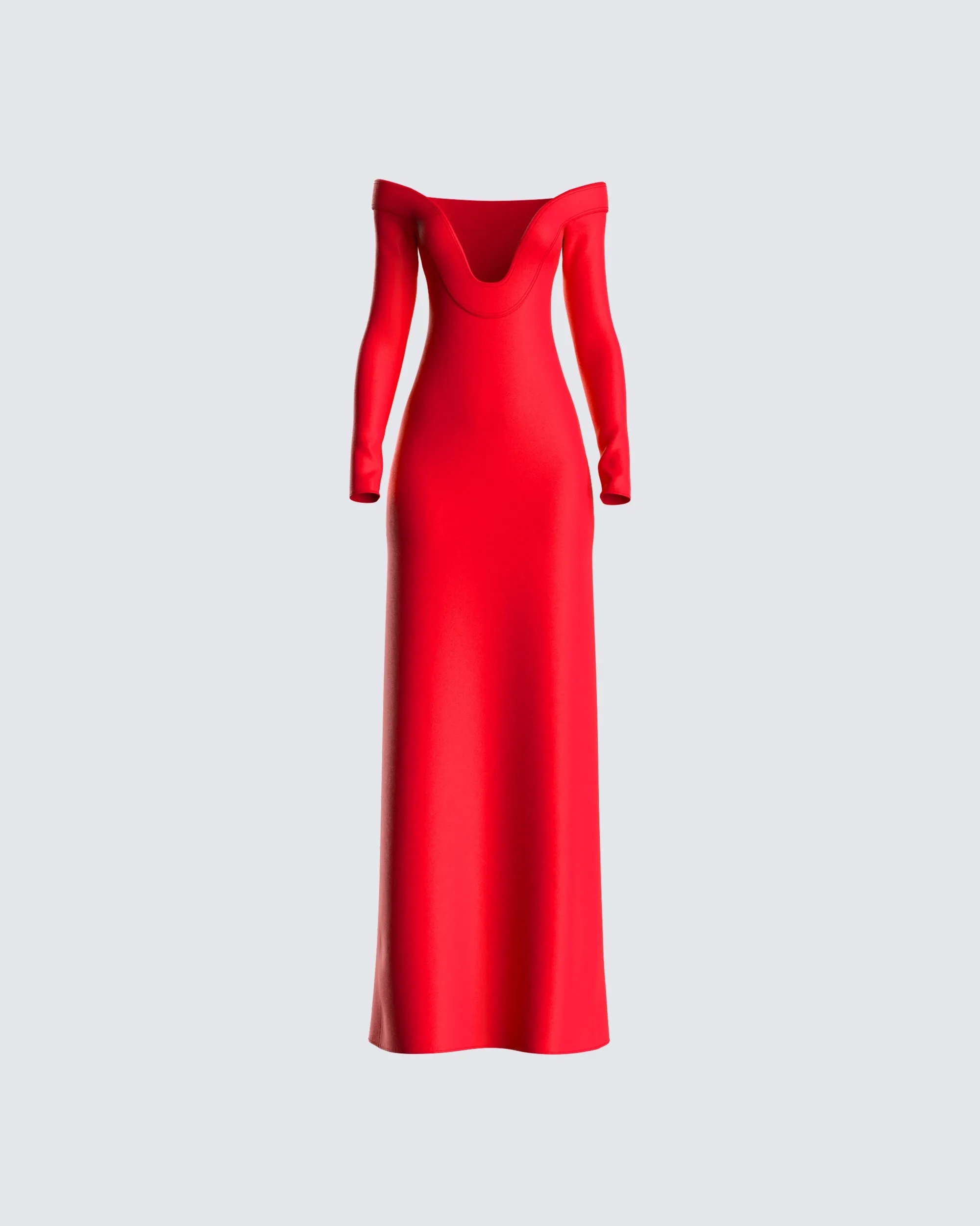 Brooke Red Maxi Dress sold by Finesse