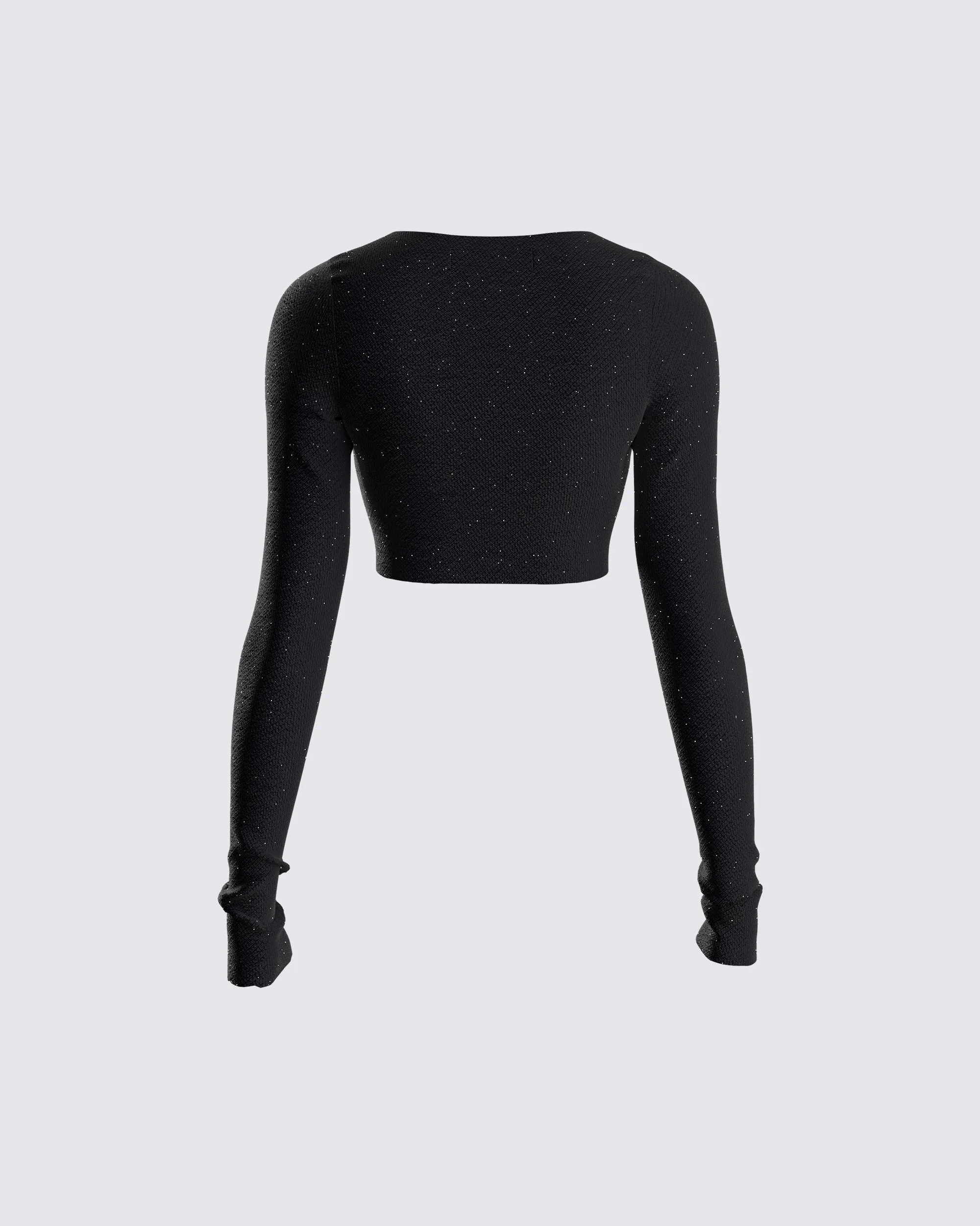 Christina Shimmer Knit Cropped Top sold by Finesse product image thumbnail 3