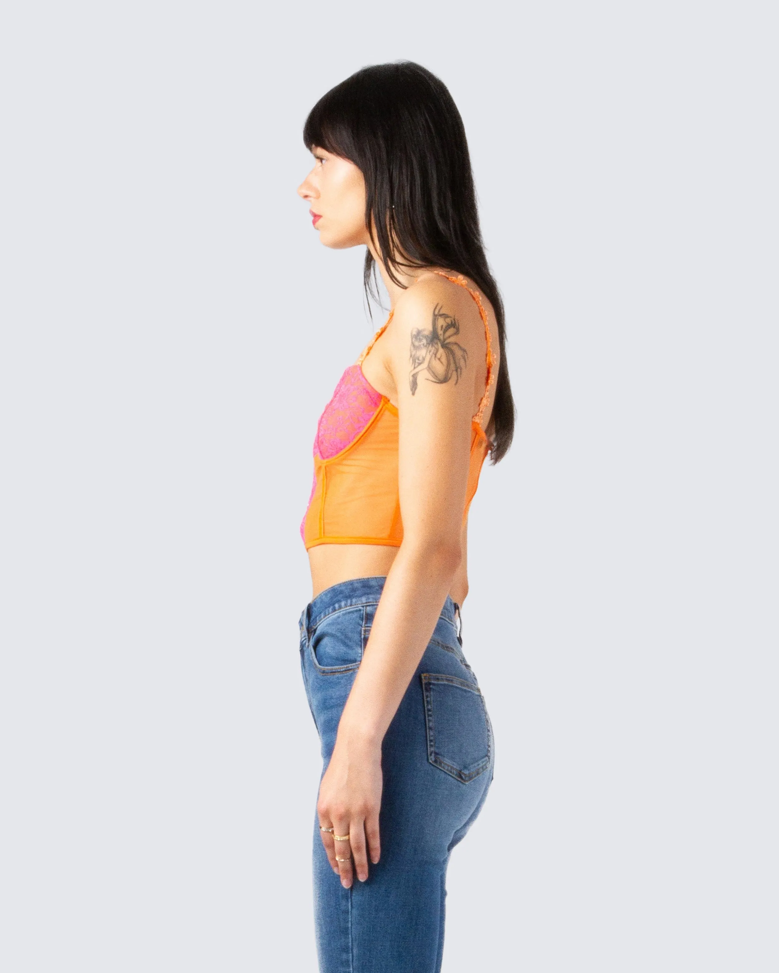 Bonnie Orange Corset Top sold by Finesse product image thumbnail 5