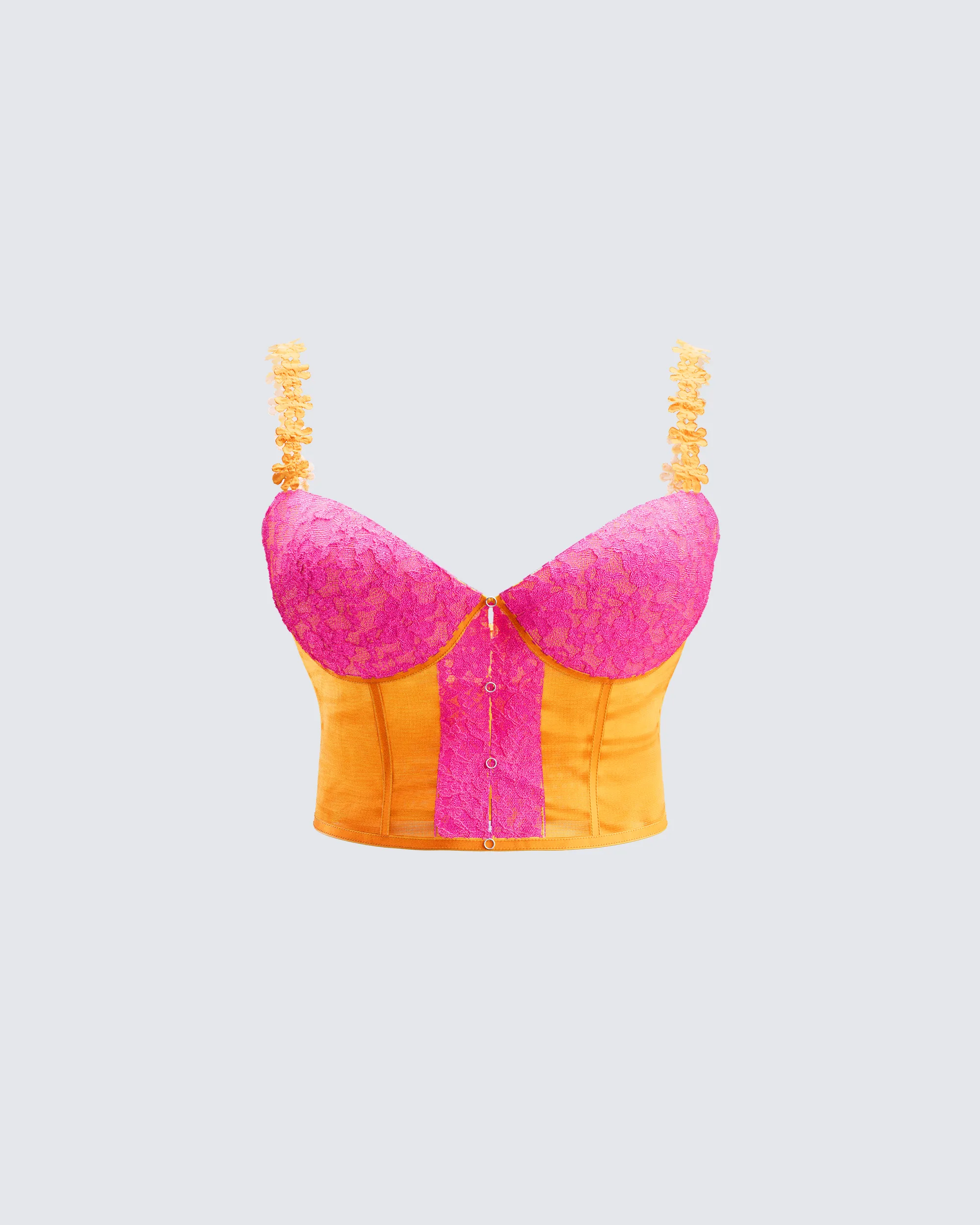 Bonnie Orange Corset Top sold by Finesse