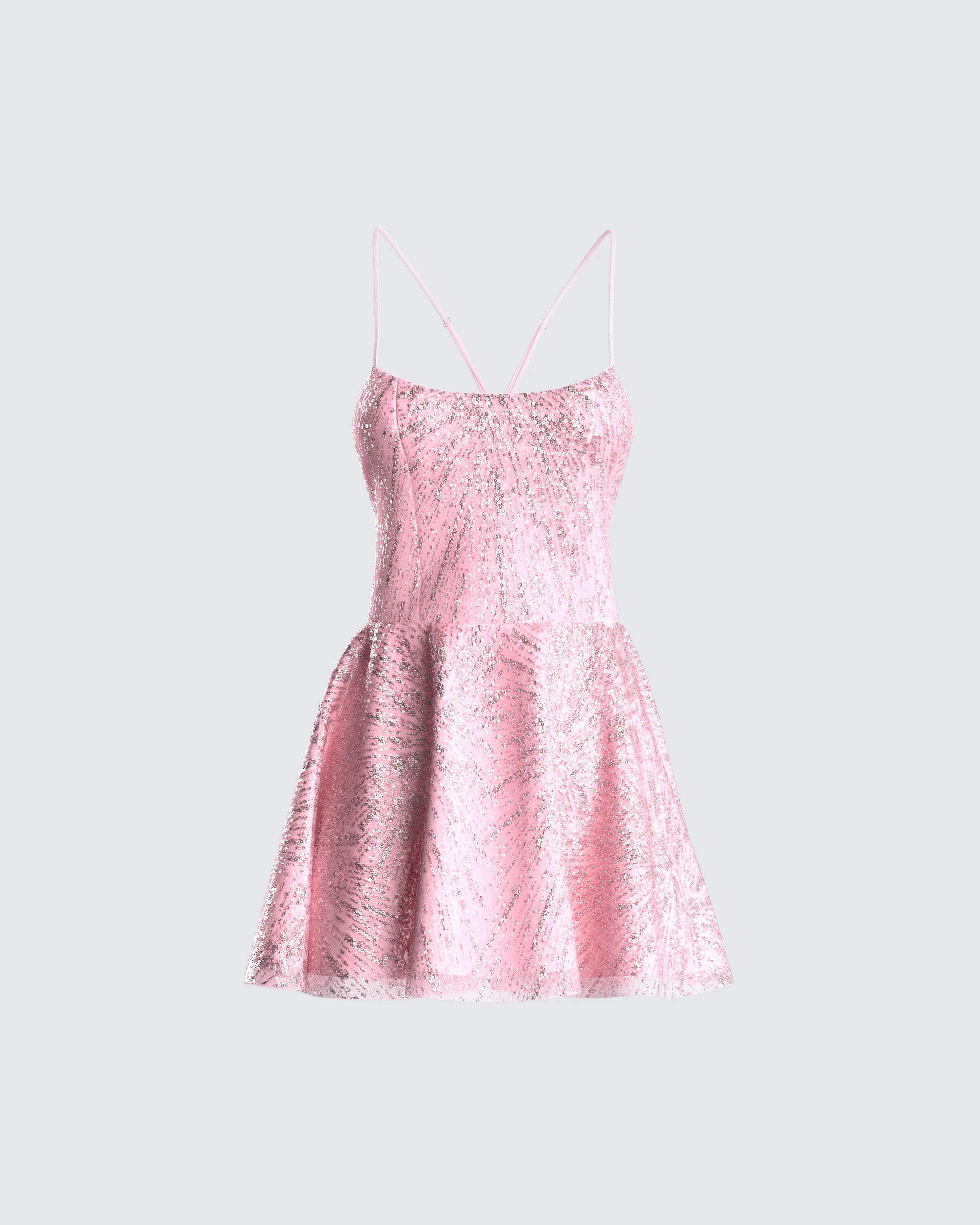 Deanna Pink Sequin Mini Dress sold by Finesse