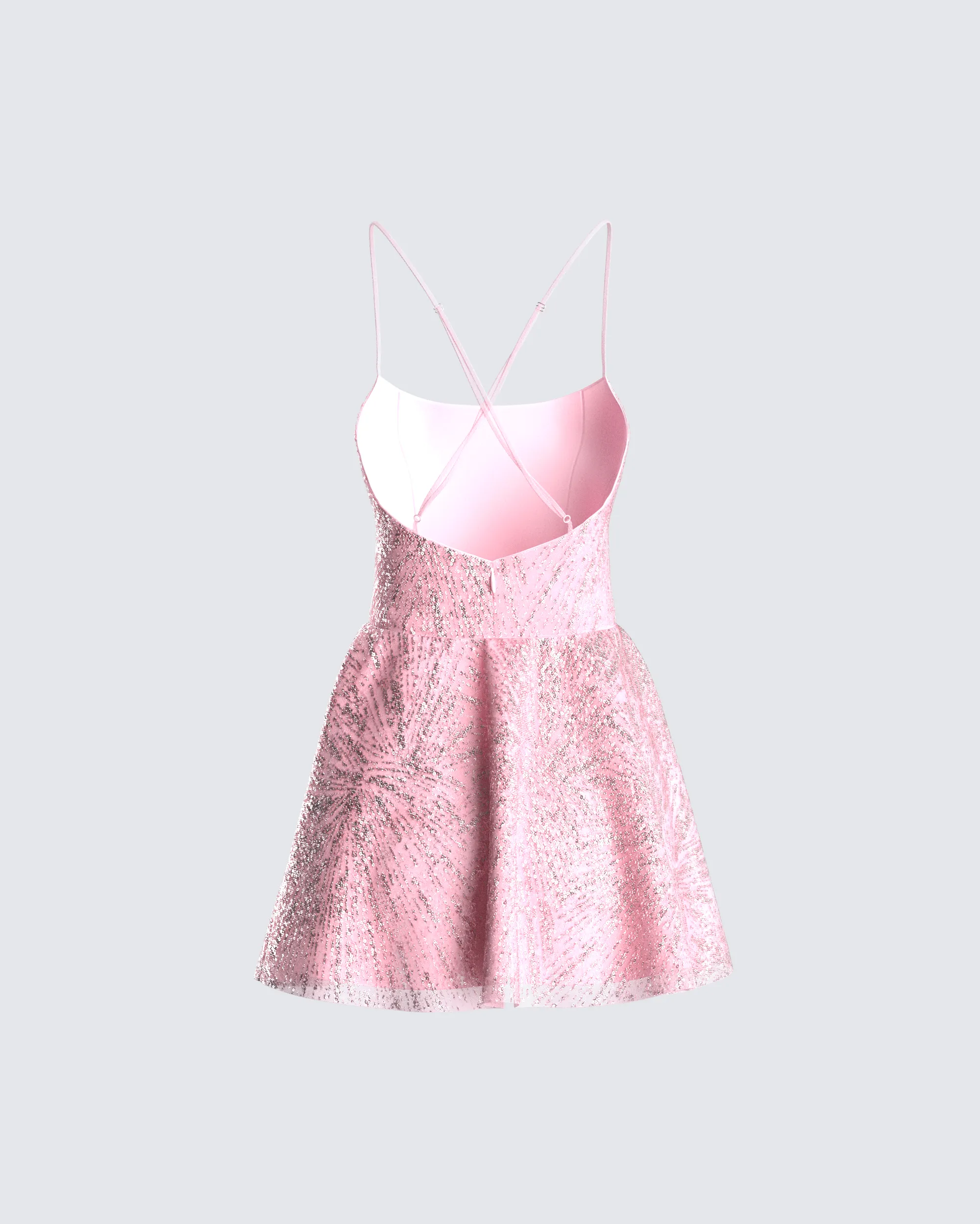 Deanna Pink Sequin Mini Dress sold by Finesse product image thumbnail 3