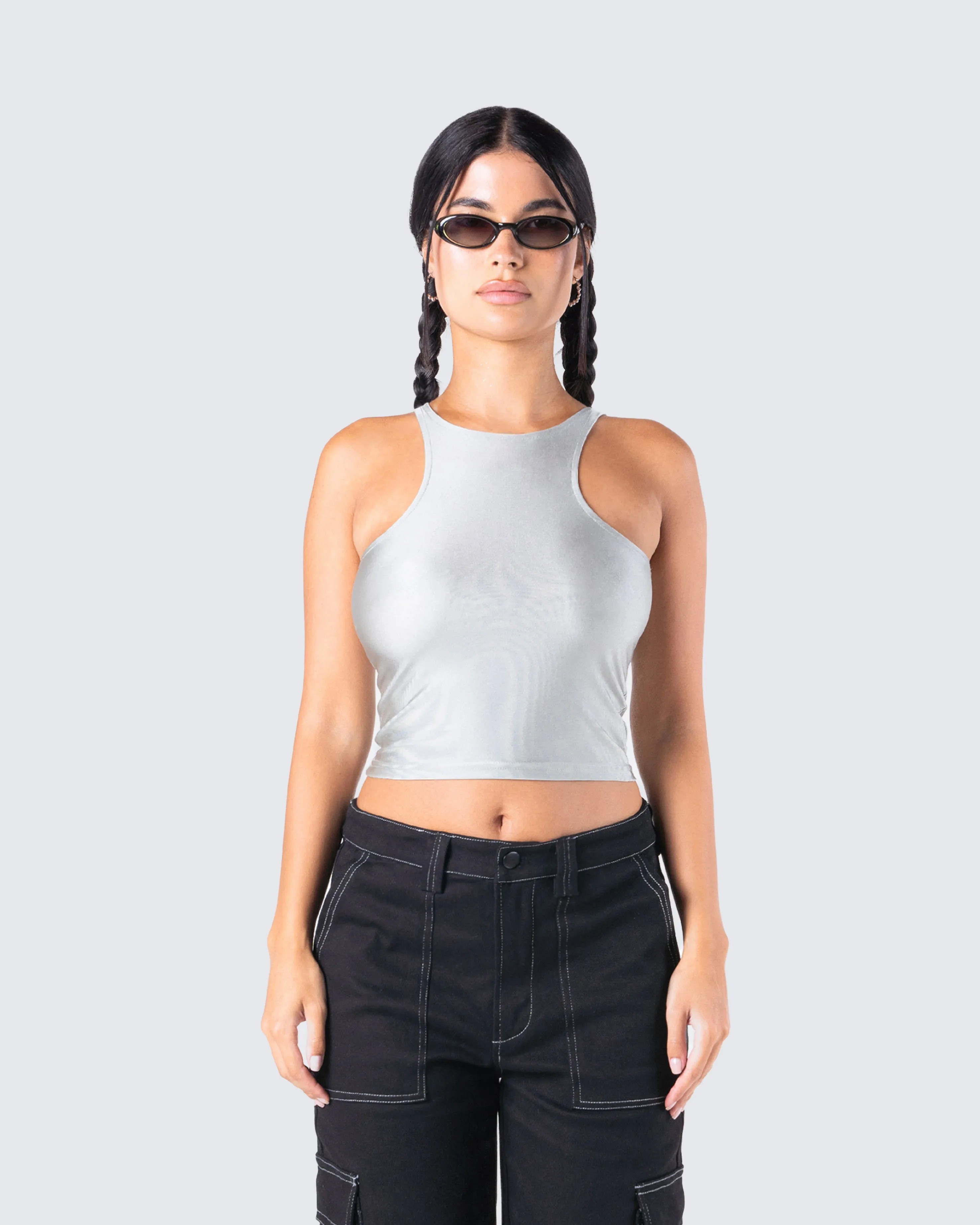 Lacie Metallic Tank Top sold by Finesse product image thumbnail 4