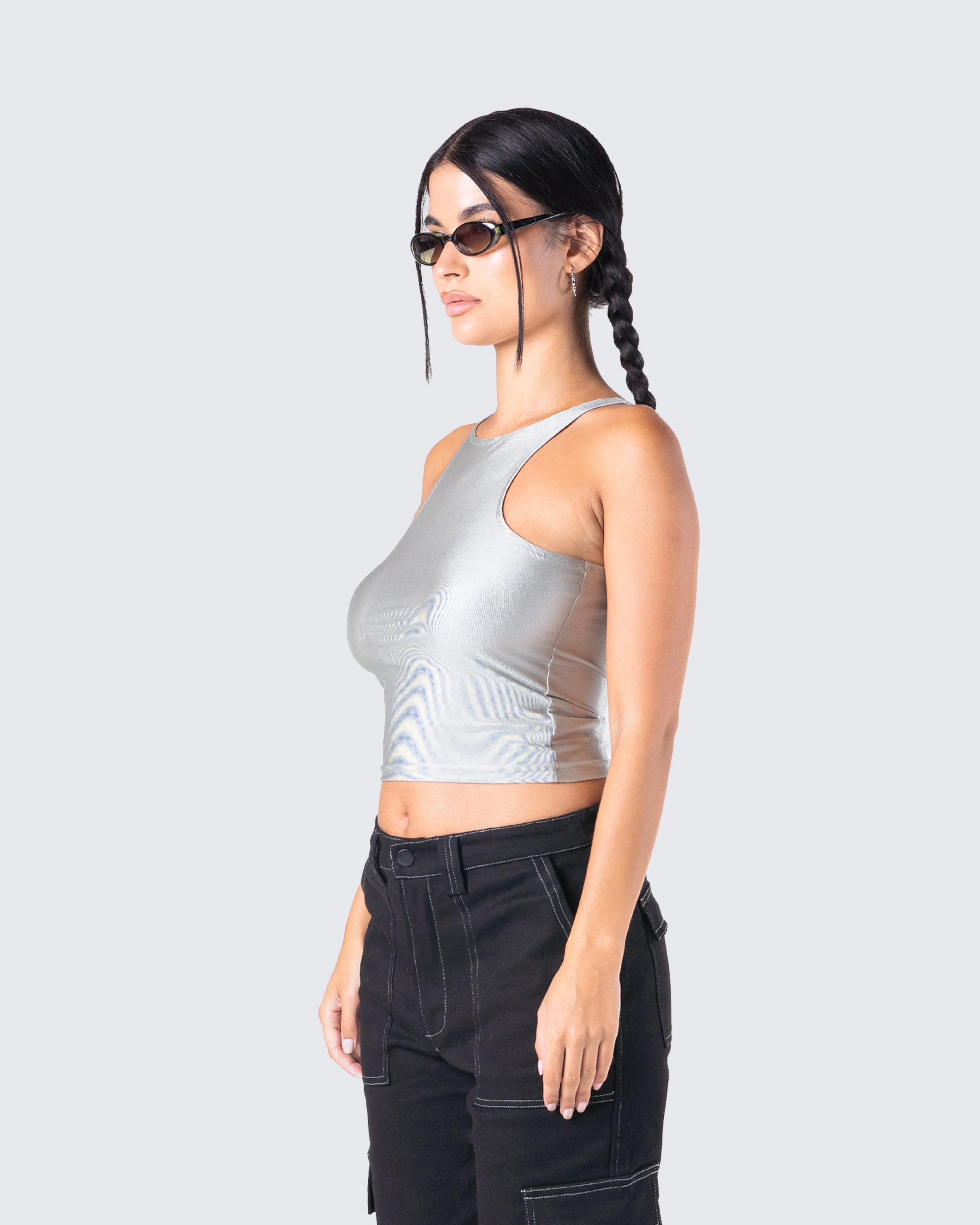 Lacie Metallic Tank Top sold by Finesse product image thumbnail 5