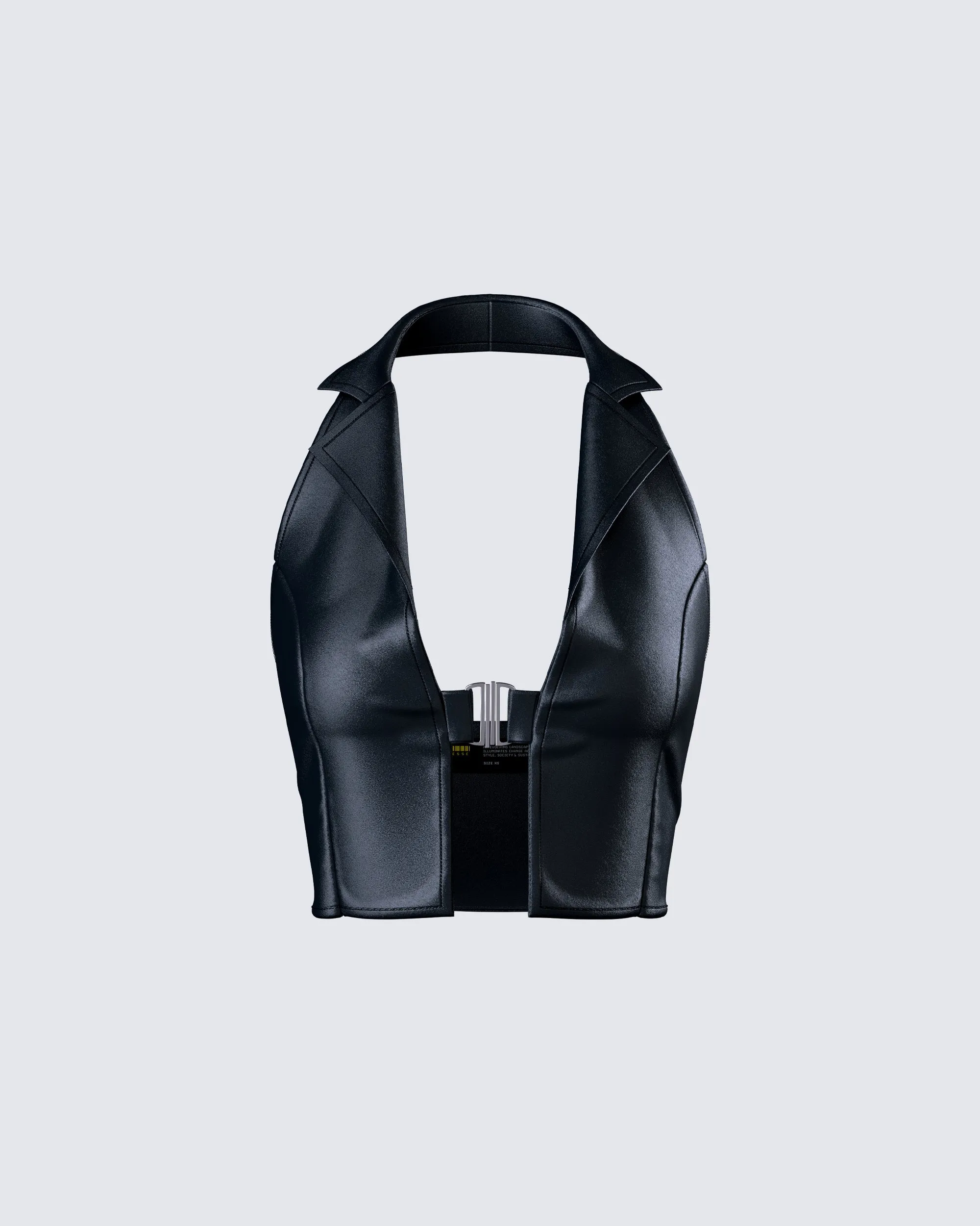 Jaxon Black Leather Top sold by Finesse