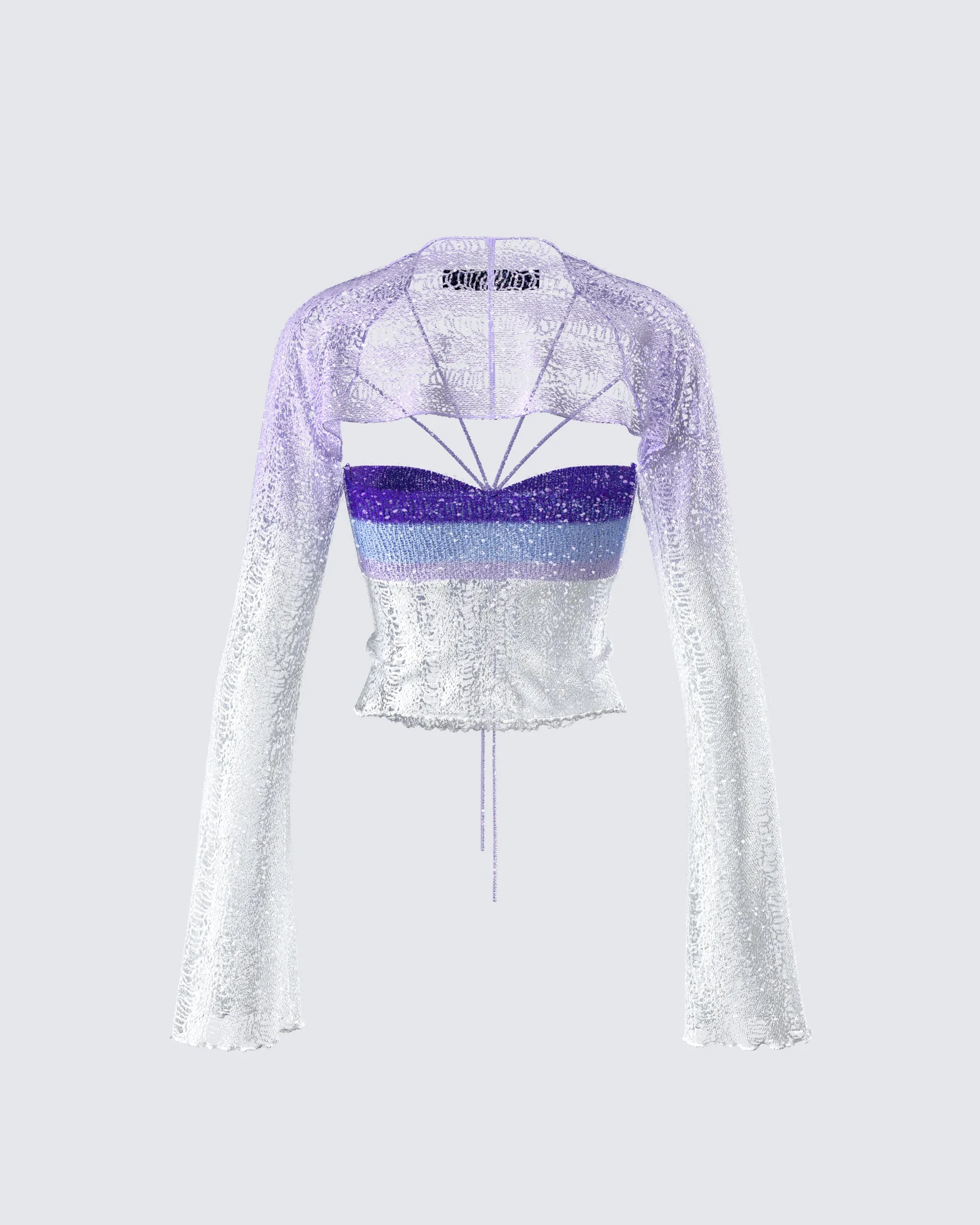 Vanessa Purple Sequin Knit Top sold by Finesse product image thumbnail 3