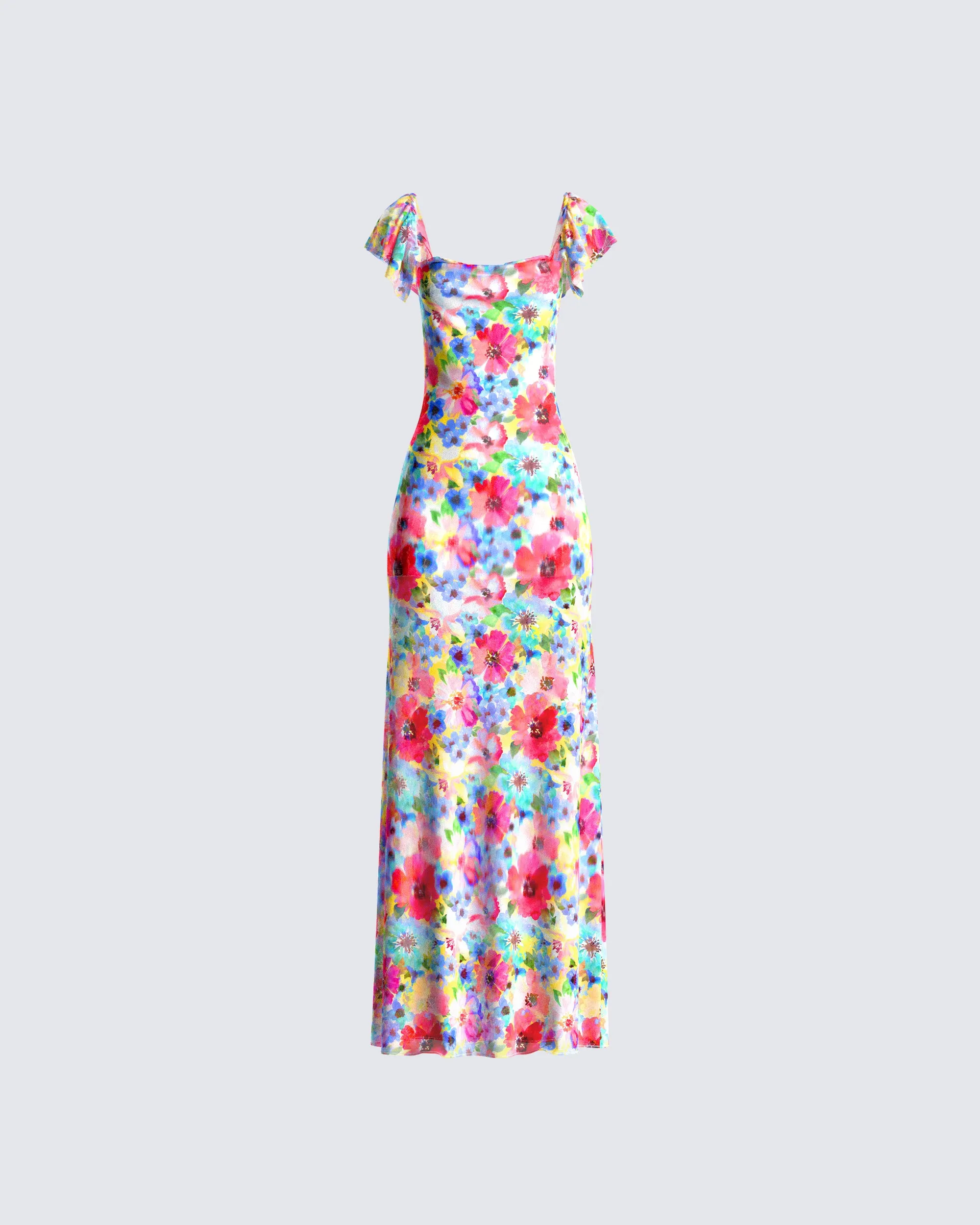 Helga Printed Floral Maxi Dress sold by Finesse