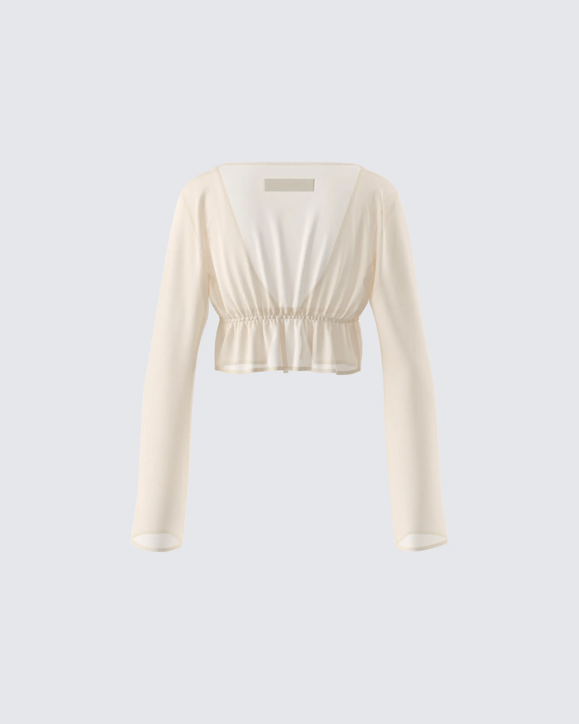 Lennon Cream Mesh Top sold by Finesse product image thumbnail 3
