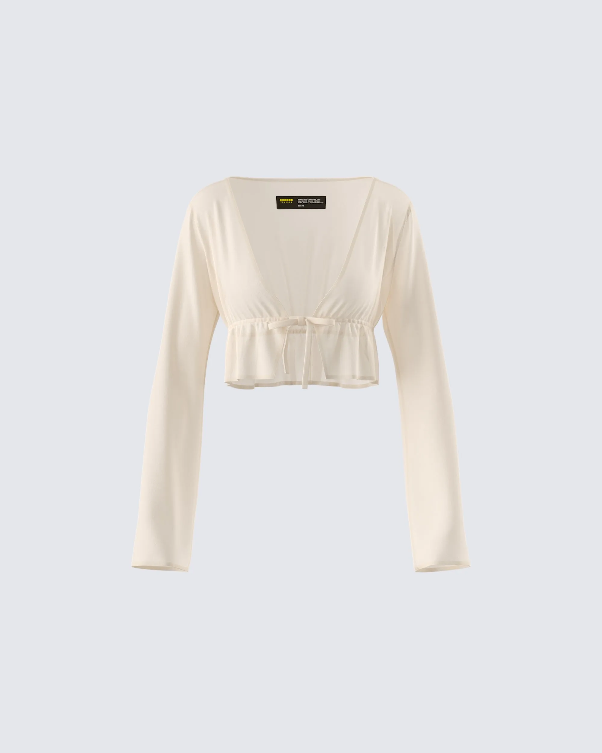 Lennon Cream Mesh Top sold by Finesse