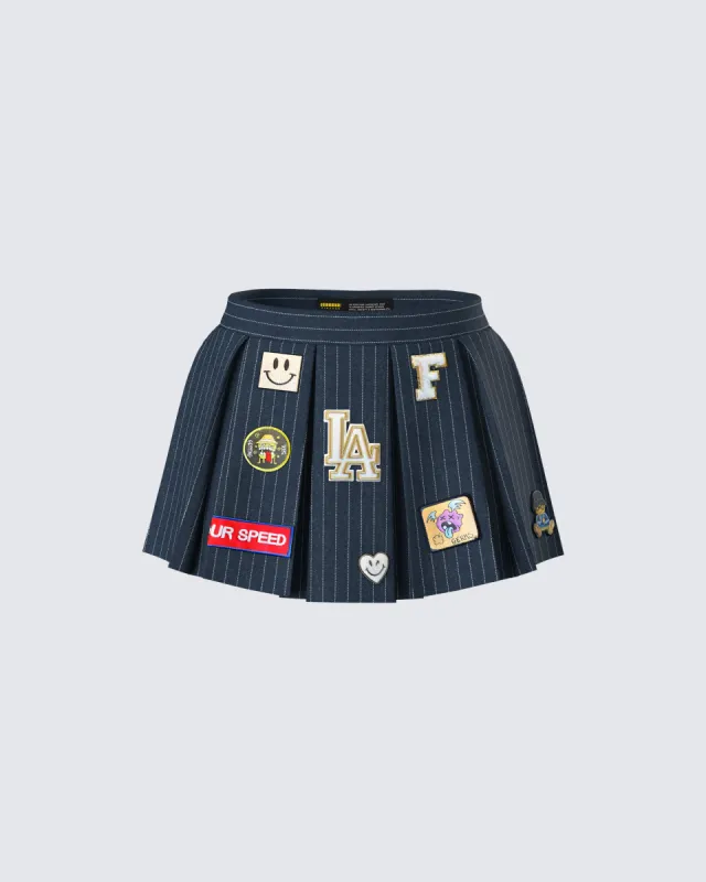 Teagan X-Rated Patch Mini Skirt sold by Finesse