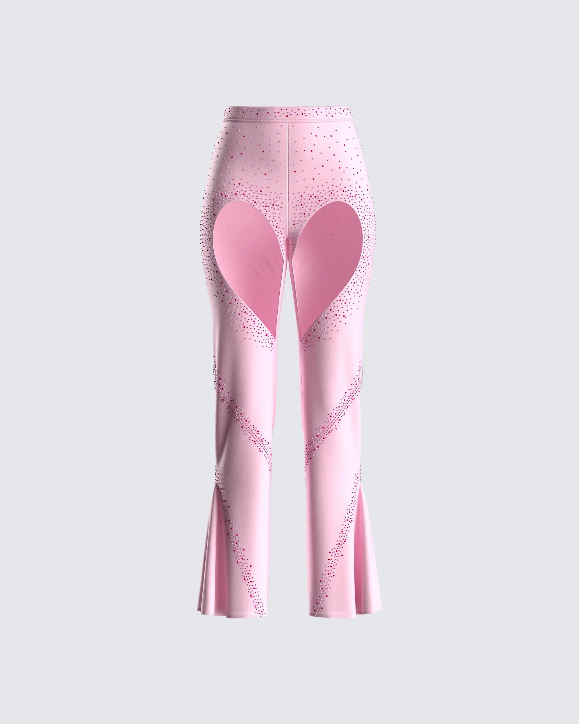 Delisa Pink Rhinestone Pant sold by Finesse