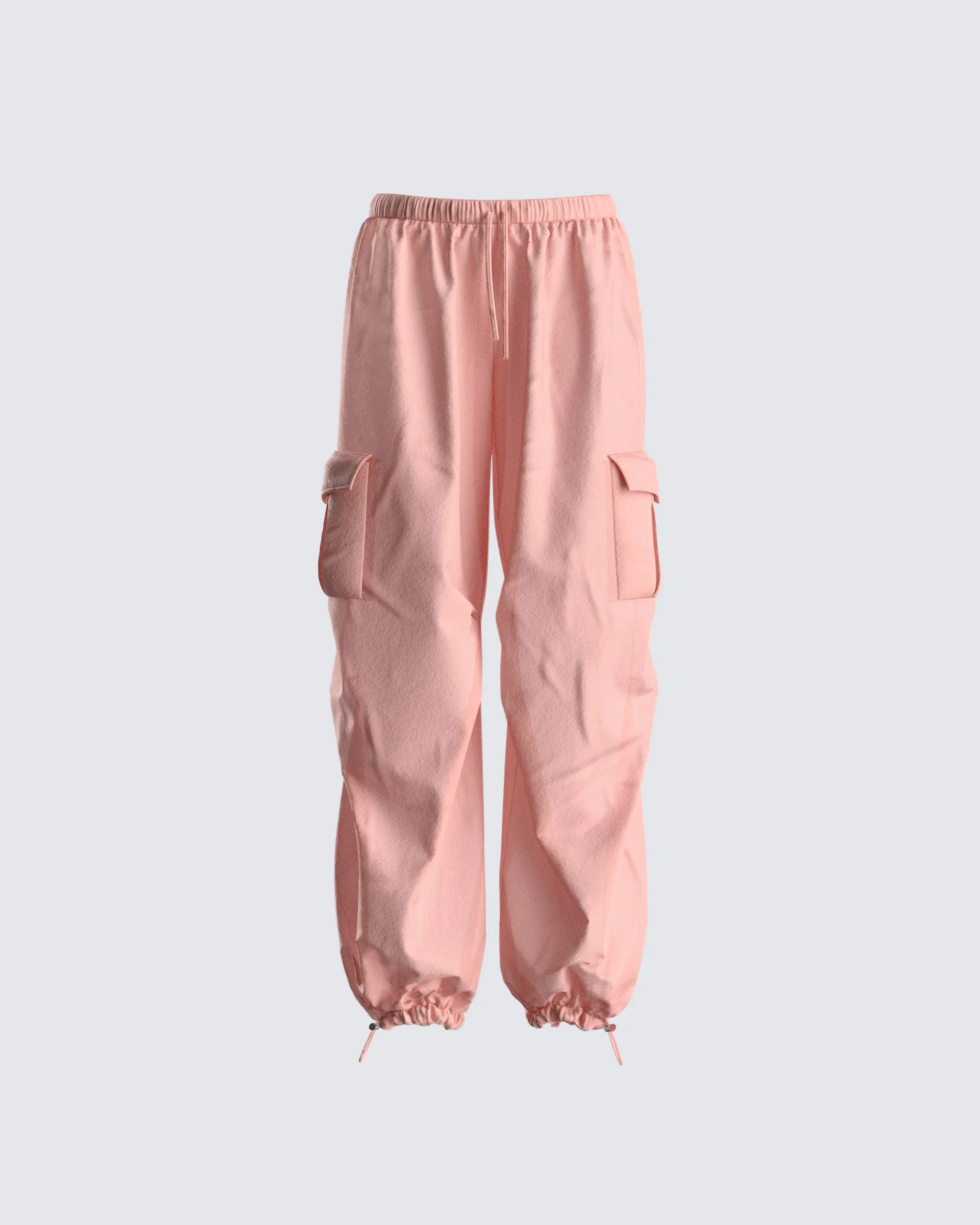 Isis Pink Cargo Parachute Pant sold by Finesse