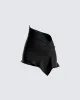 Rena Black Asymmetrical Mini Skirt sold by Finesse