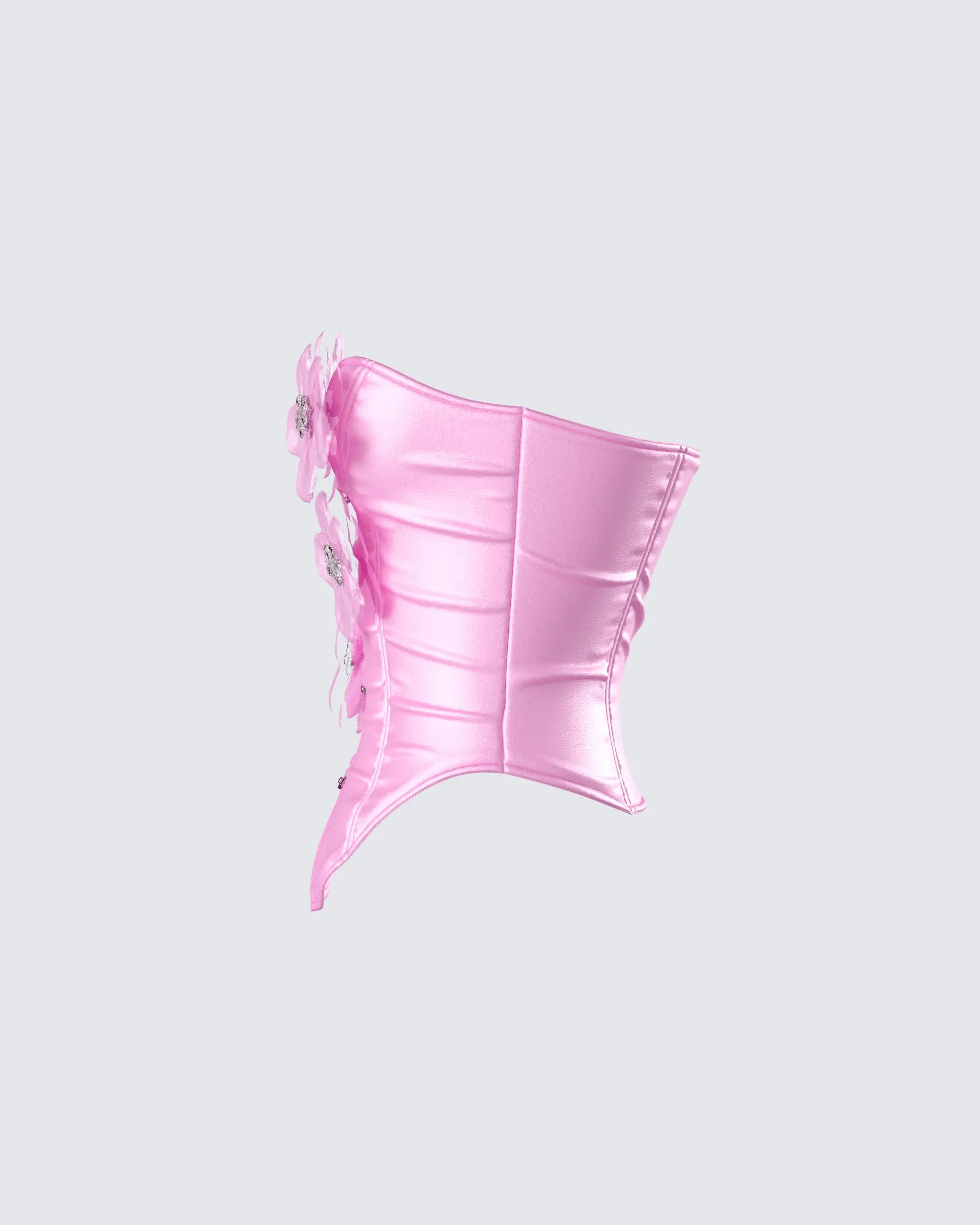 Rivi Pink Flower Corset Top sold by Finesse product image thumbnail 2