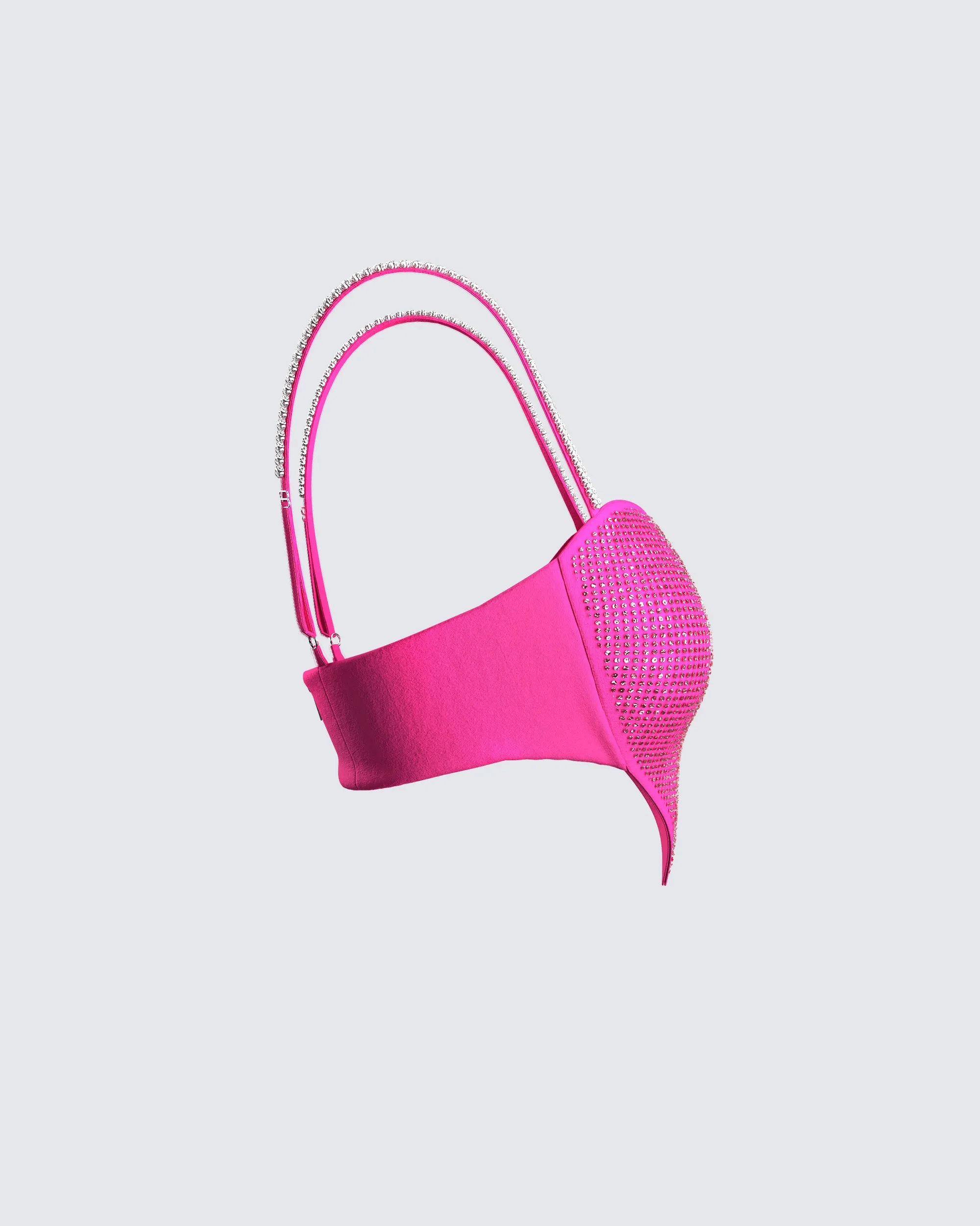 Sanya Pink Heart Crop Top sold by Finesse product image thumbnail 2