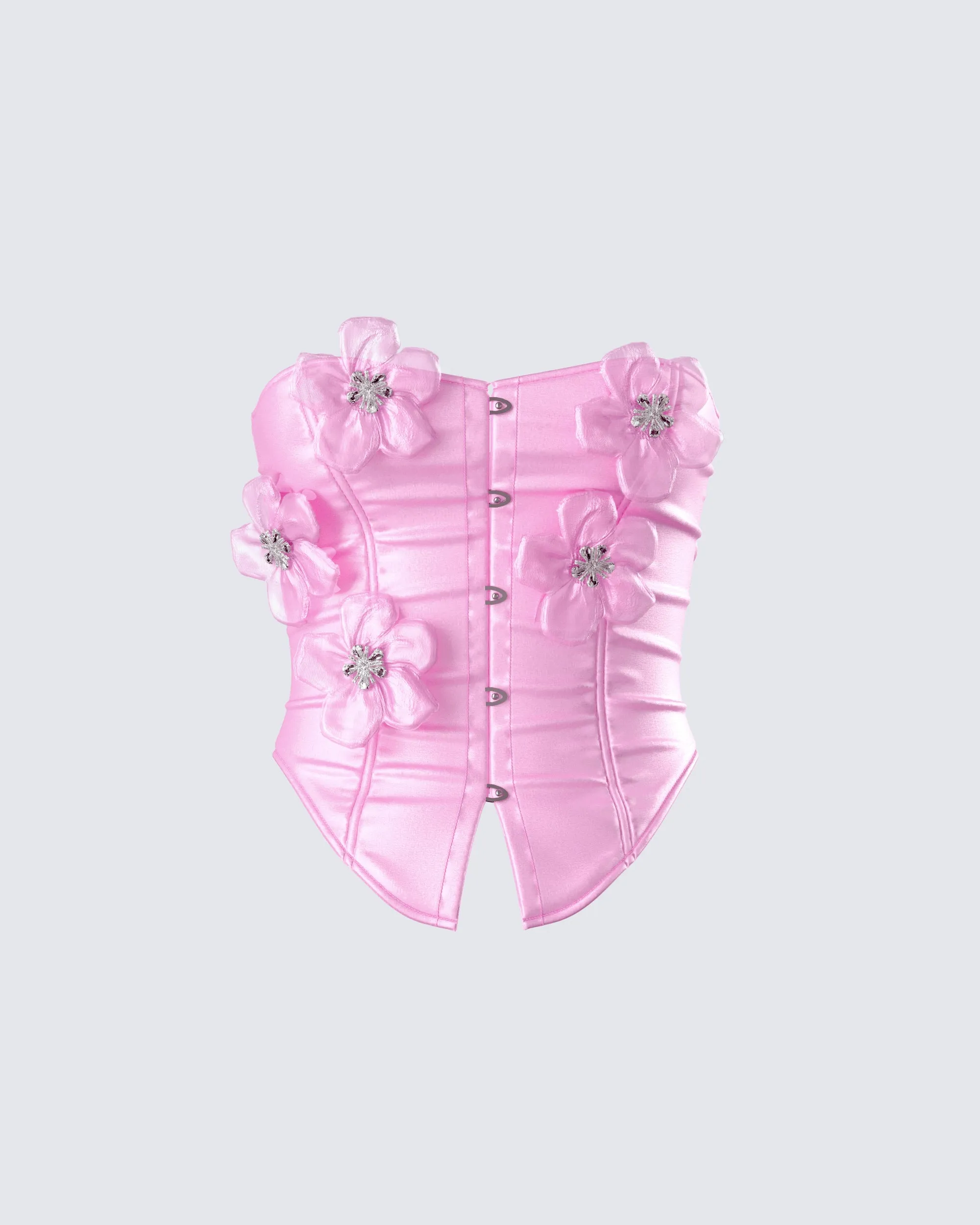 Rivi Pink Flower Corset Top sold by Finesse