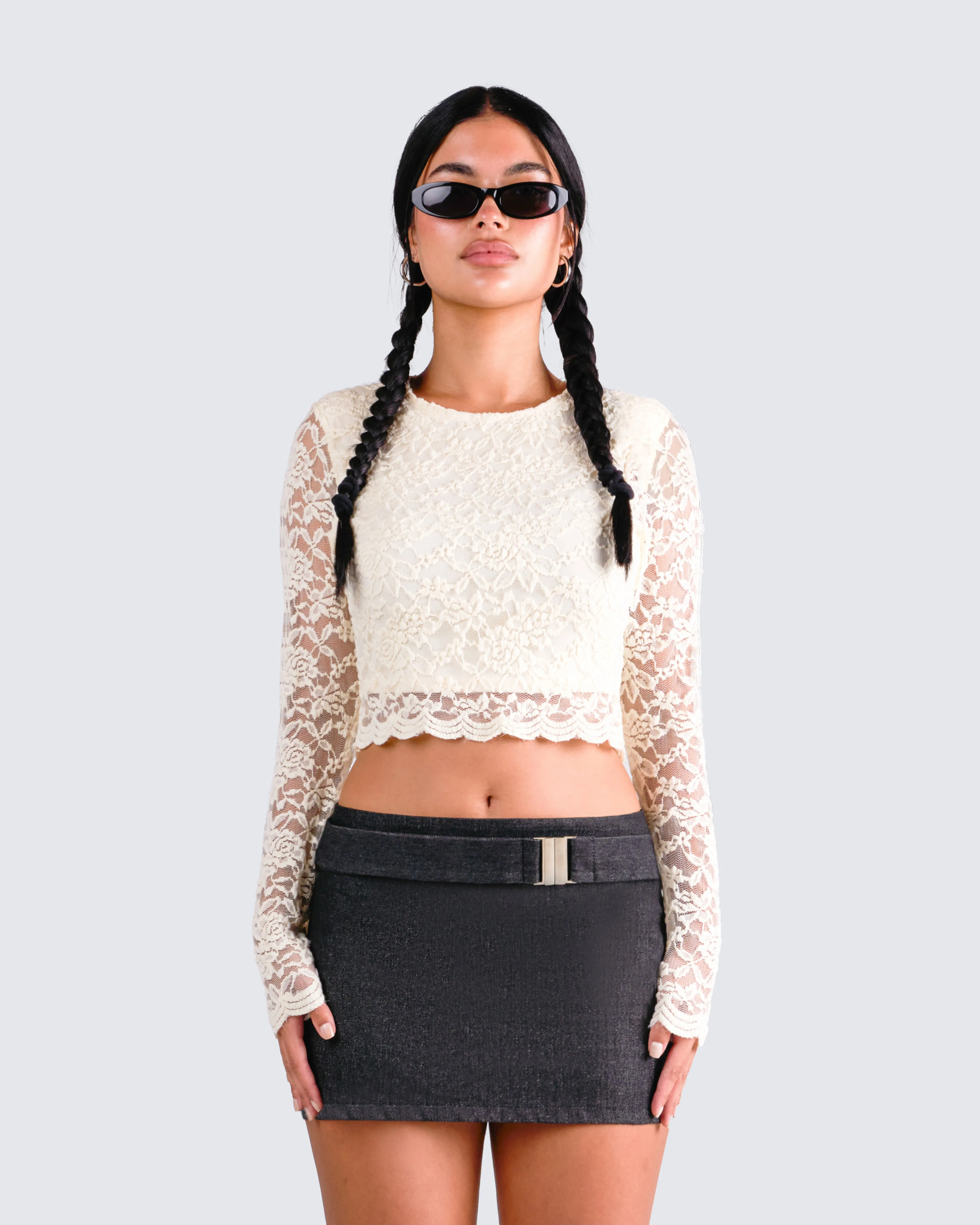 Esperanza Ivory Lace Top sold by Finesse product image thumbnail 4