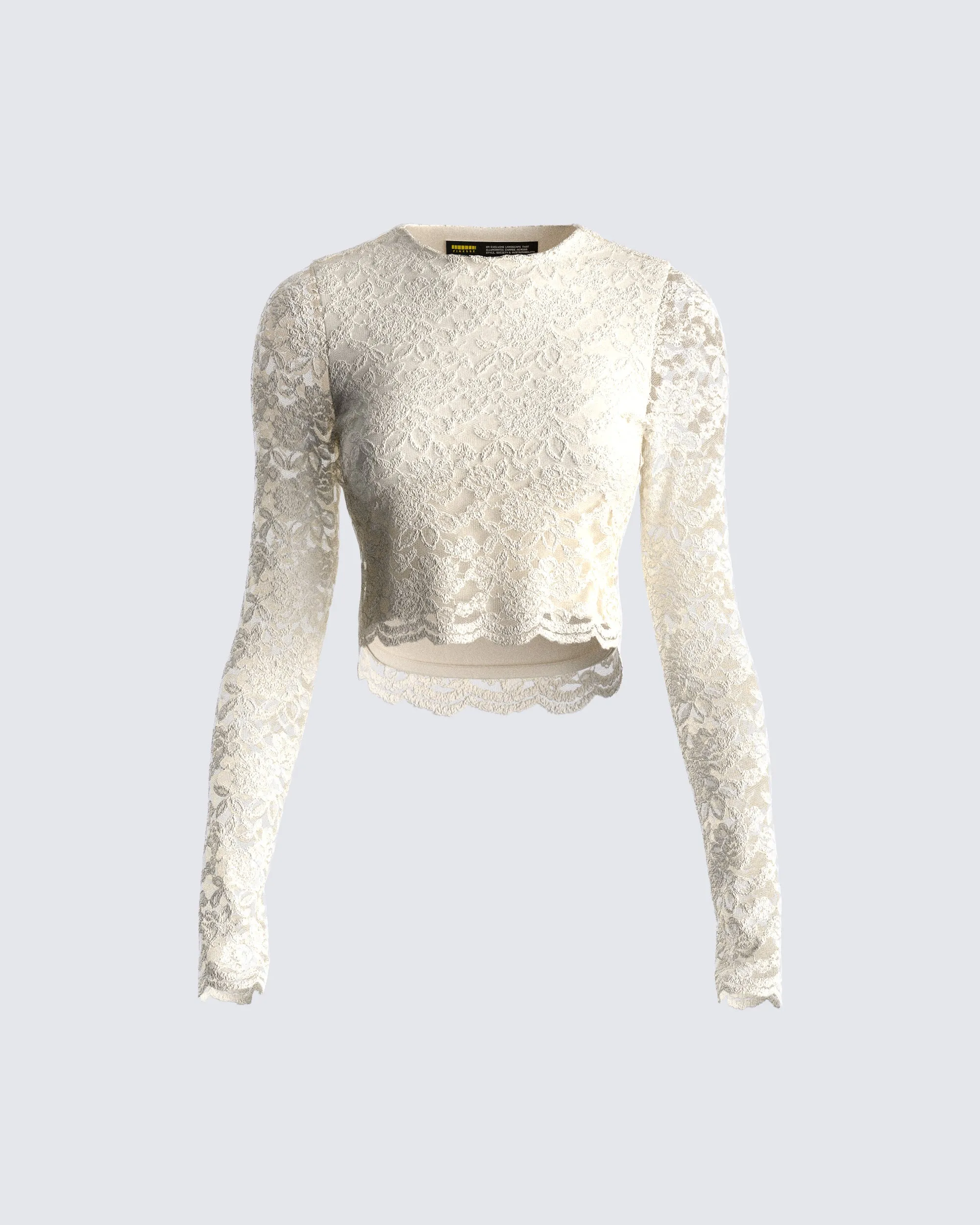 Esperanza Ivory Lace Top sold by Finesse
