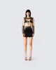 Silas Black Mini Skirt sold by Finesse