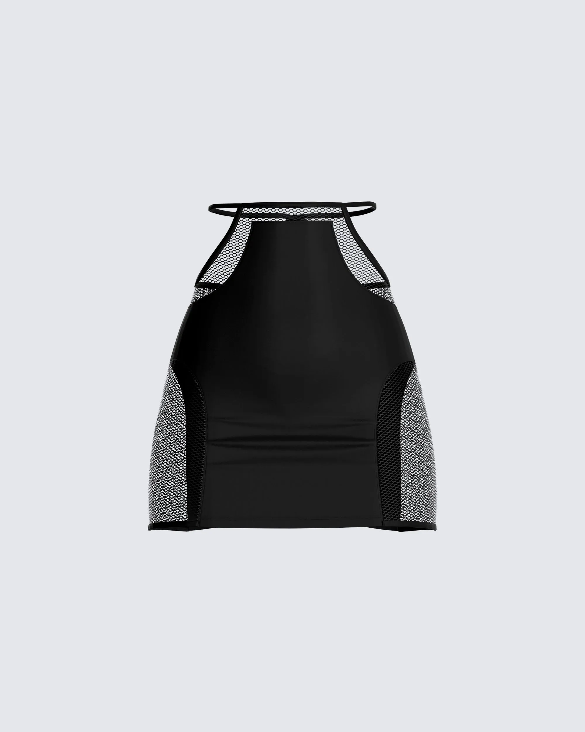 Silas Black Mini Skirt sold by Finesse