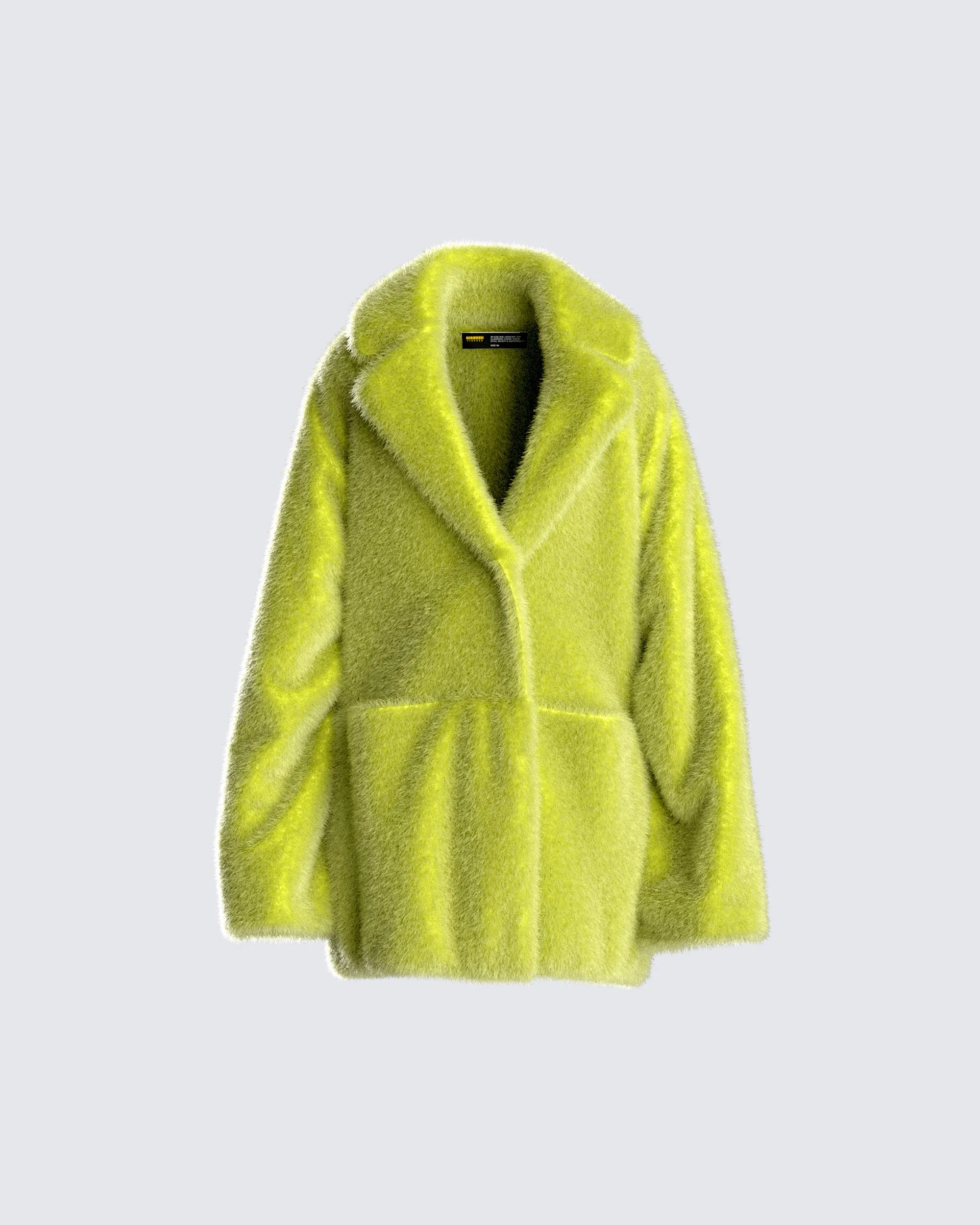 Harwell Green Vegan Fur Coat sold by Finesse
