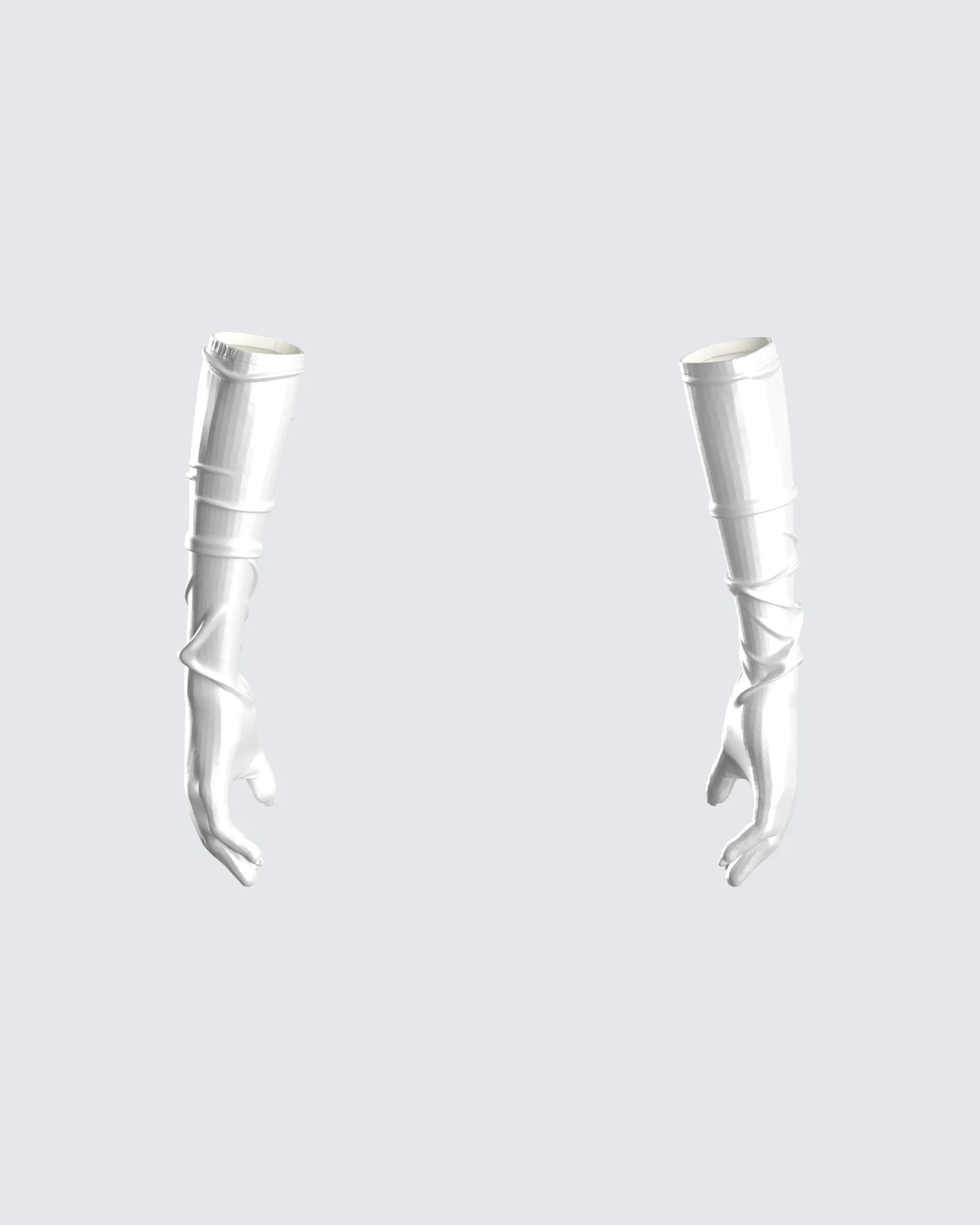 Connie White Satin Gloves sold by Finesse product image thumbnail 3