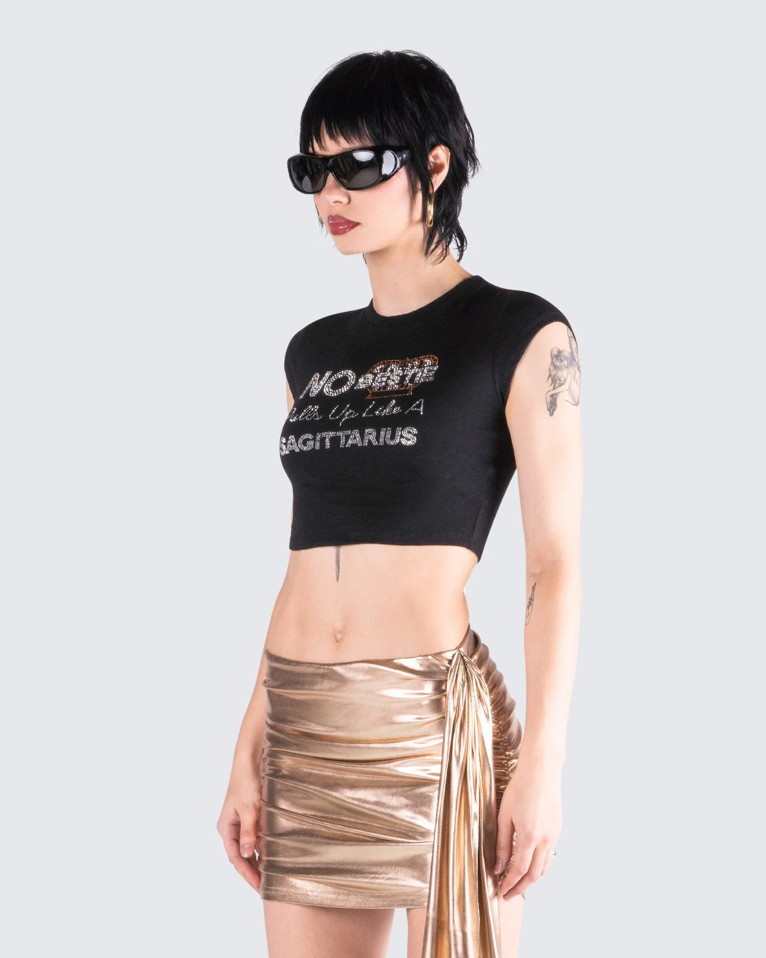 Naja Black Sagittarius Graphic Top sold by Finesse product image thumbnail 5