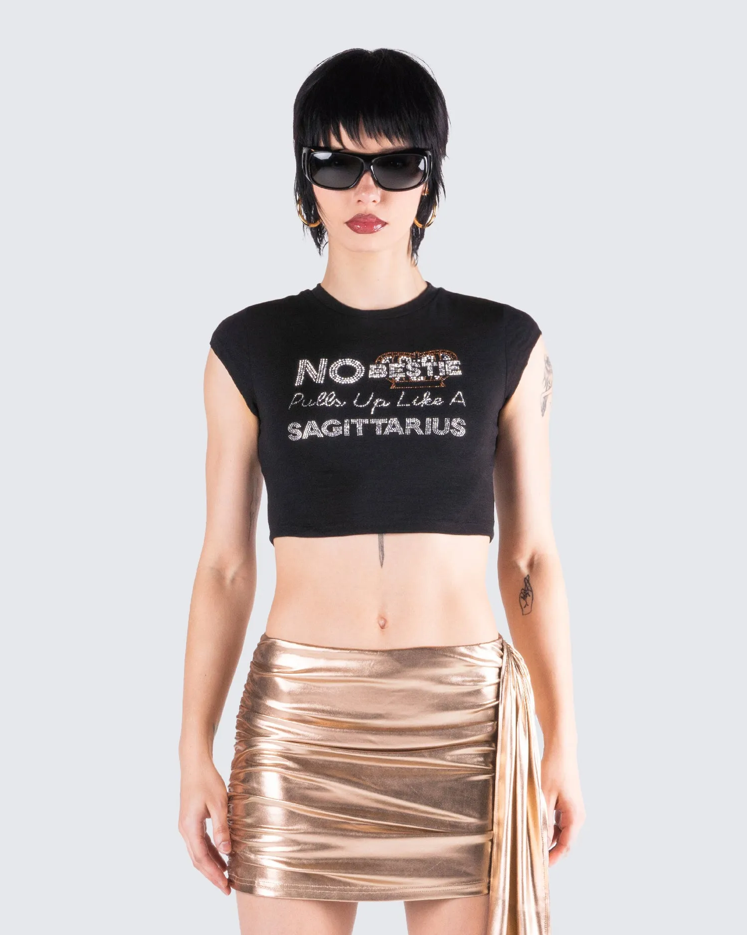 Naja Black Sagittarius Graphic Top sold by Finesse product image thumbnail 4